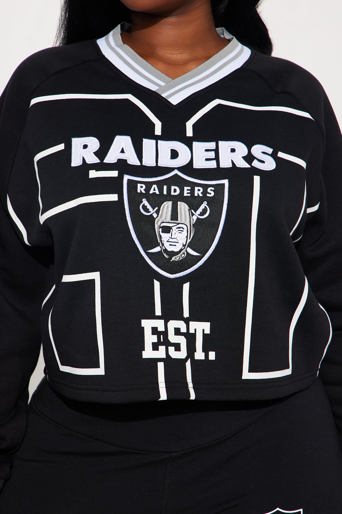 Here To Dominate Raiders Sweatshirt - Black