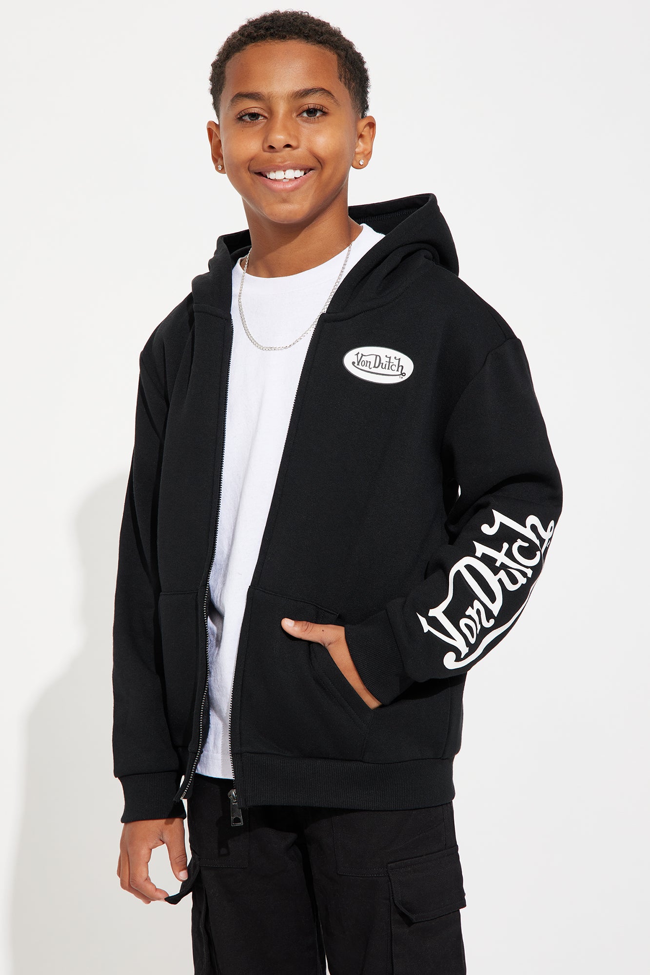 Mini Von Dutch Gold Wings Hoodie - Black