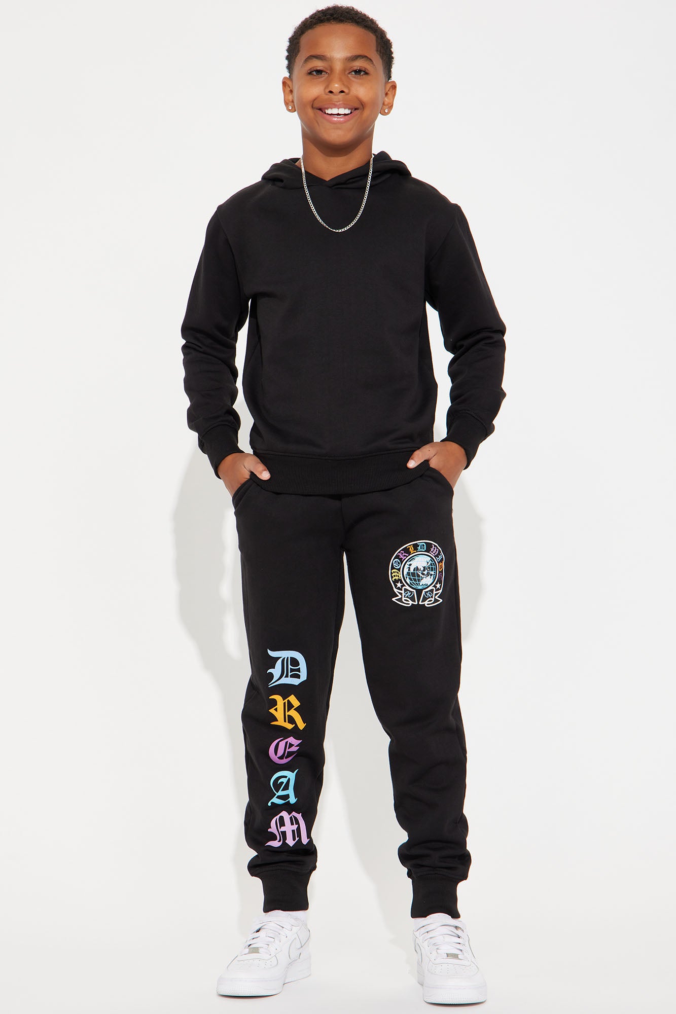 Mini World Wide Dream Pant Set - Black