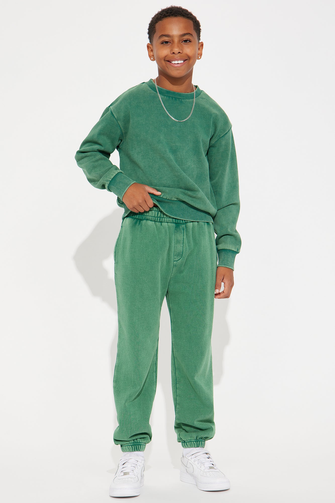 Mini Tyson Heavy Wash Jogger - Green