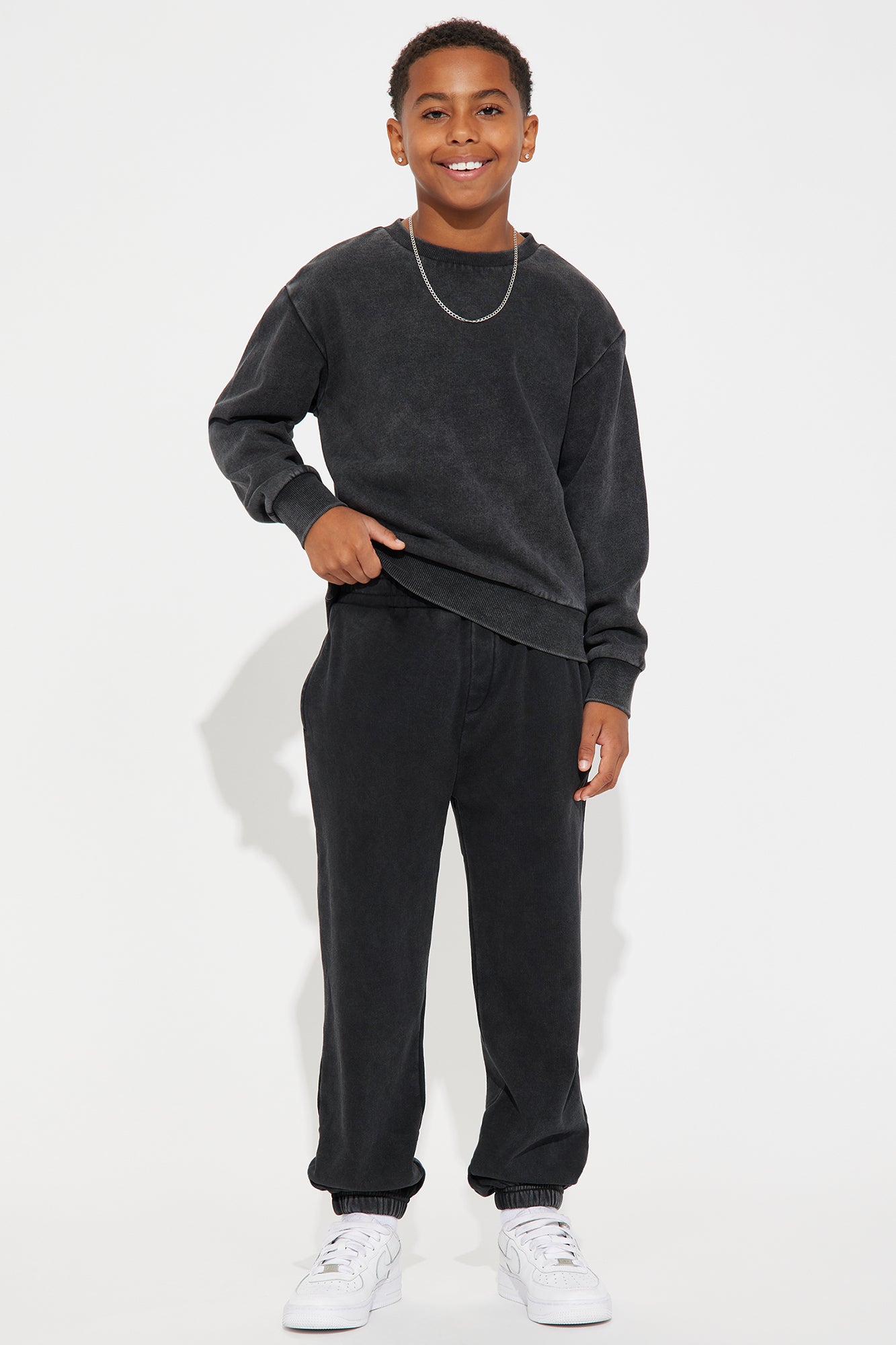 Mini Tyson Heavy Wash Jogger - Black Wash