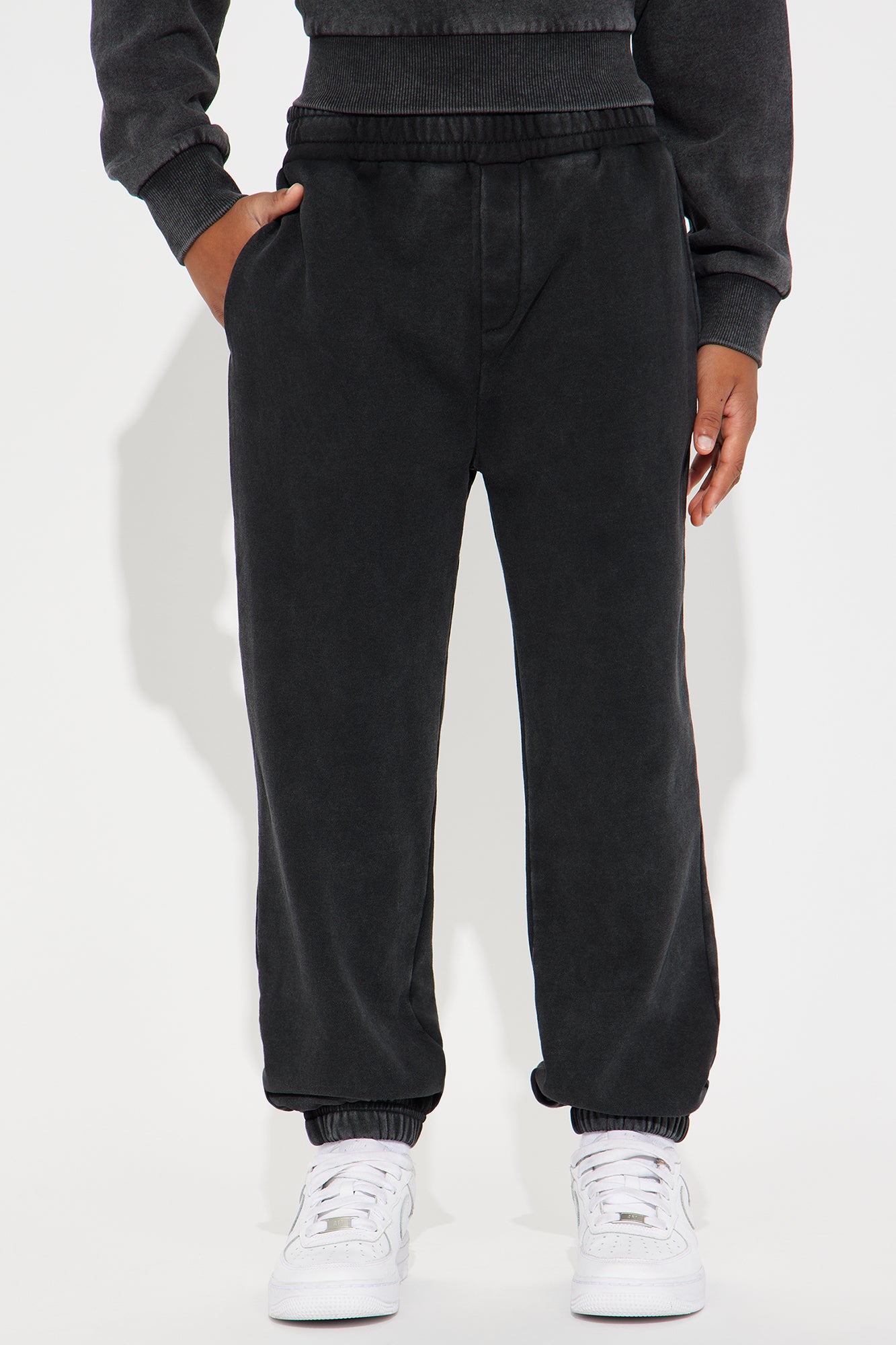 Mini Tyson Heavy Wash Jogger - Black Wash