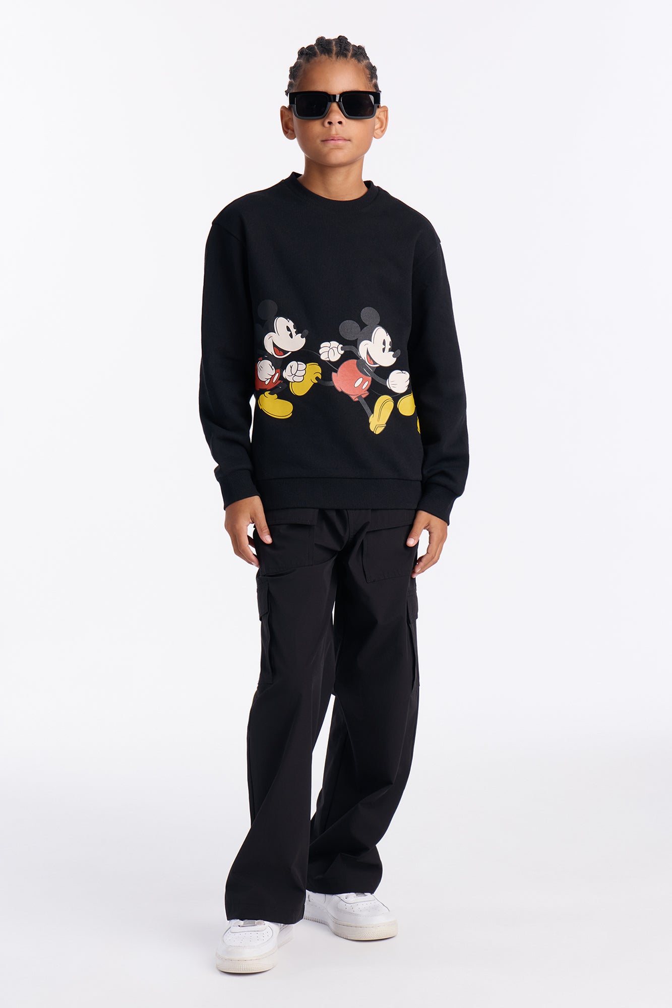 Mini Disney Go Mickey Go Sweatshirt - Black