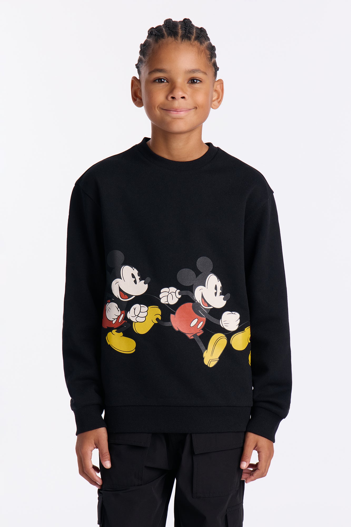 Mini Disney Go Mickey Go Sweatshirt - Black