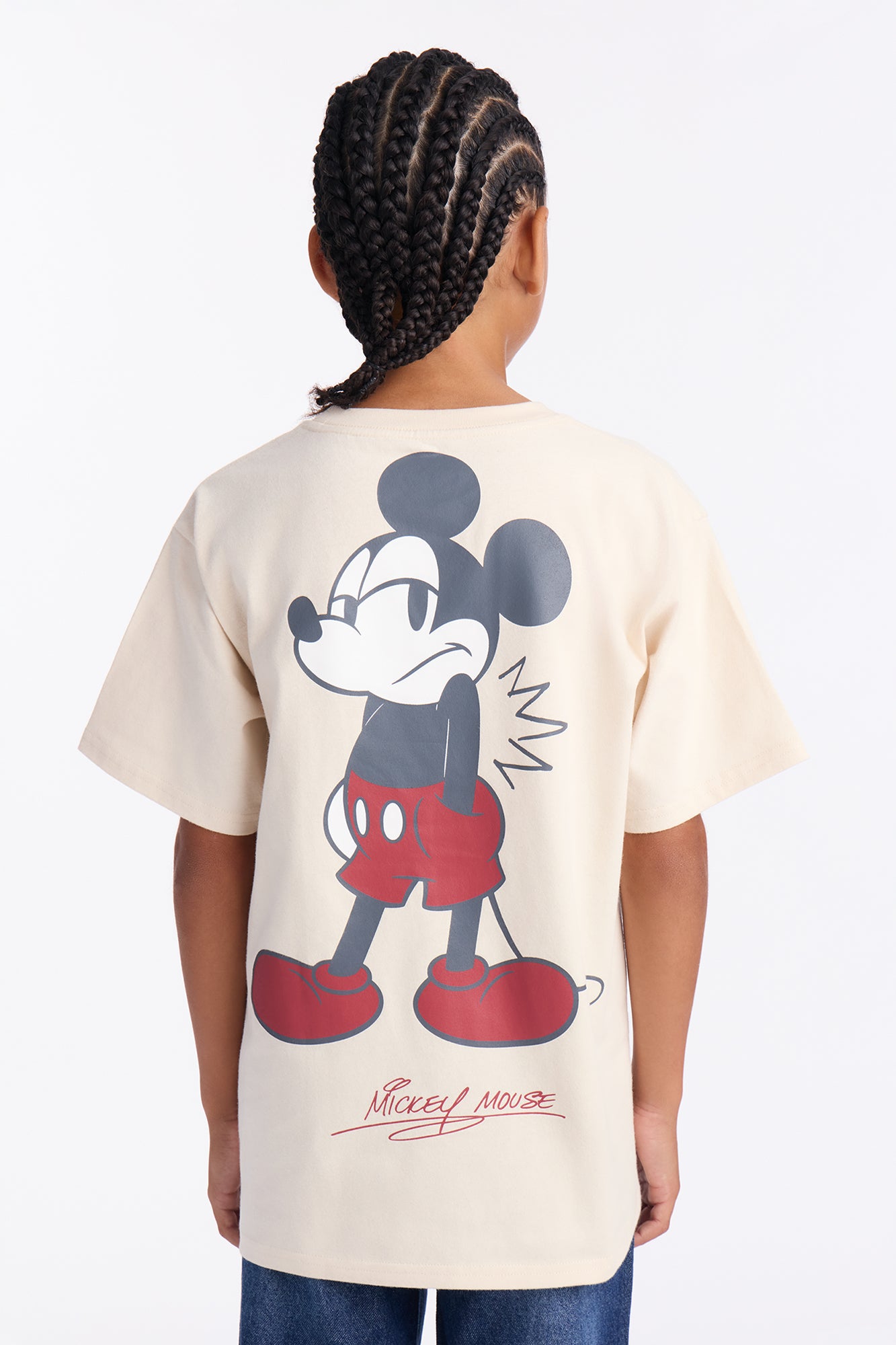 Mini Disney Mickey Mouse Premium Short Sleeve Tee - Natural