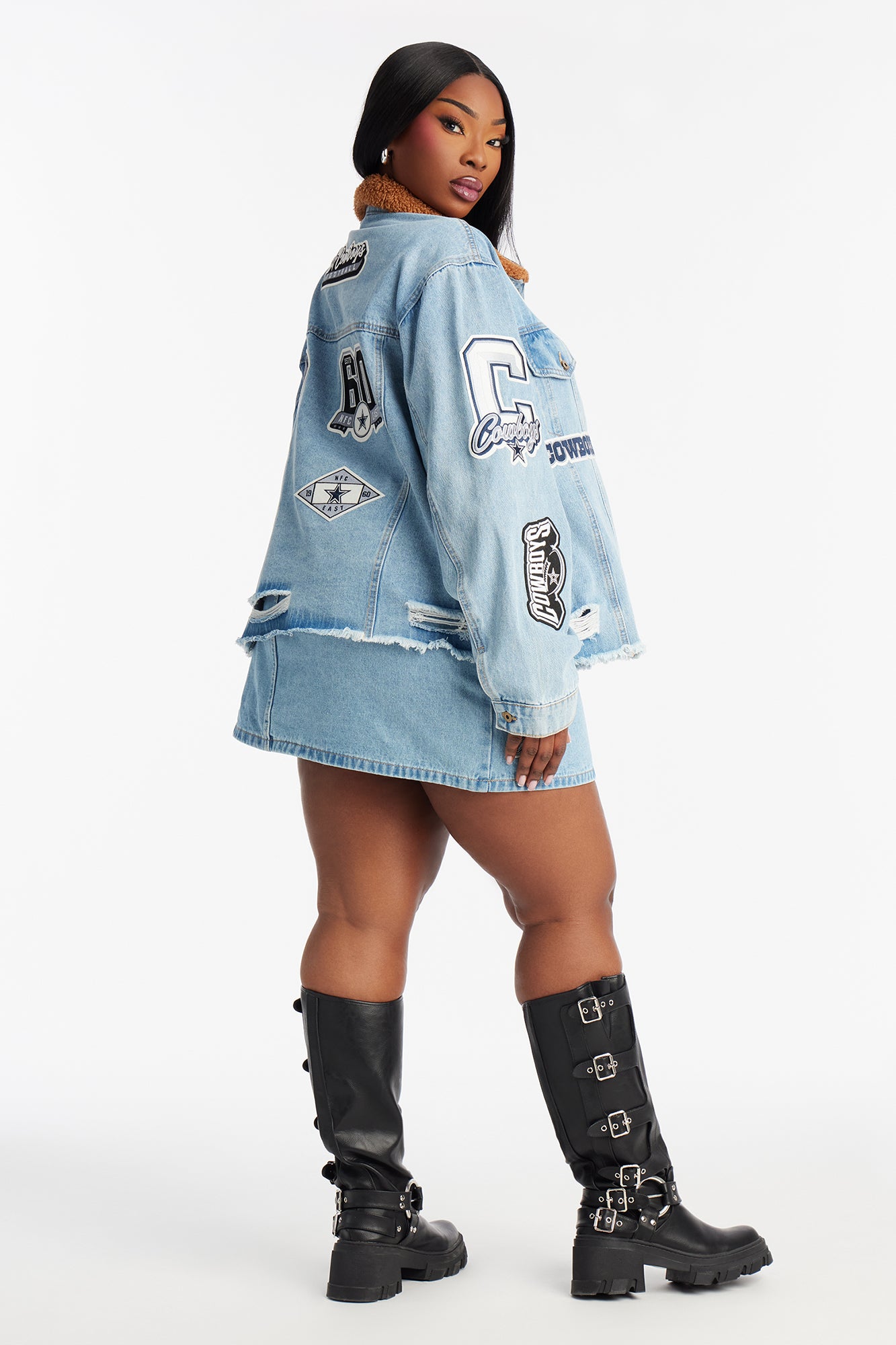 NFL Dallas Cowboys Denim Mini Skirt - Denim
