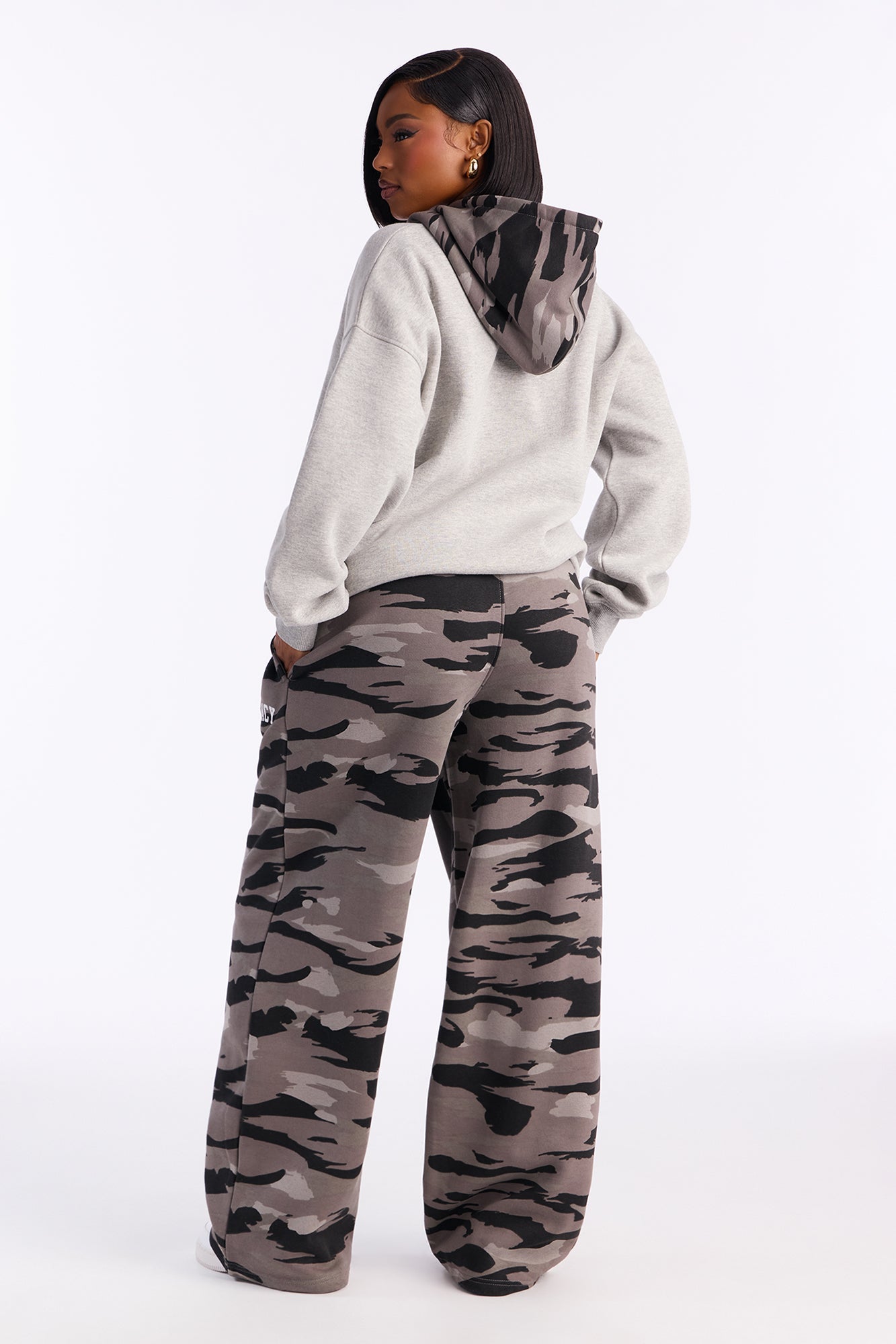 Legacy Camo Fleece Pant Set - Grey/combo