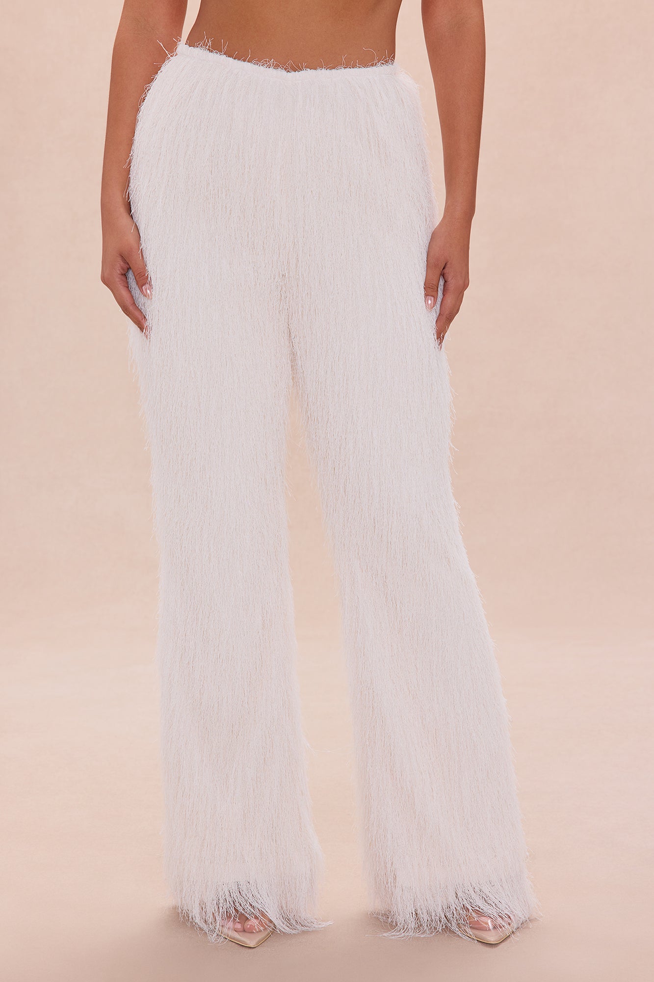 Amberlyn Shaggy Pant - Cream