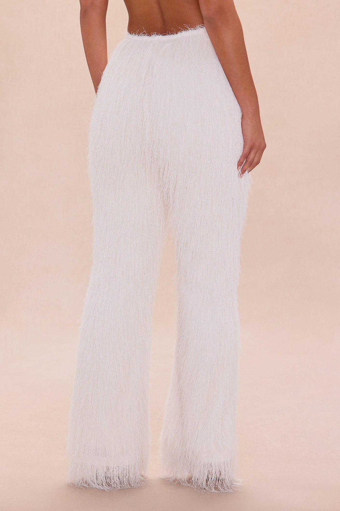 Amberlyn Shaggy Pant - Cream