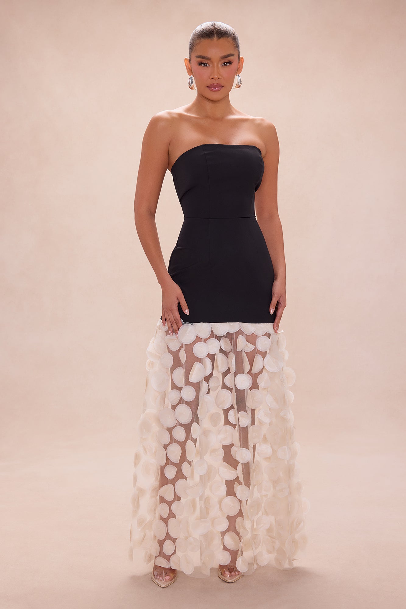 Kristiana Strapless Maxi Dress - Black