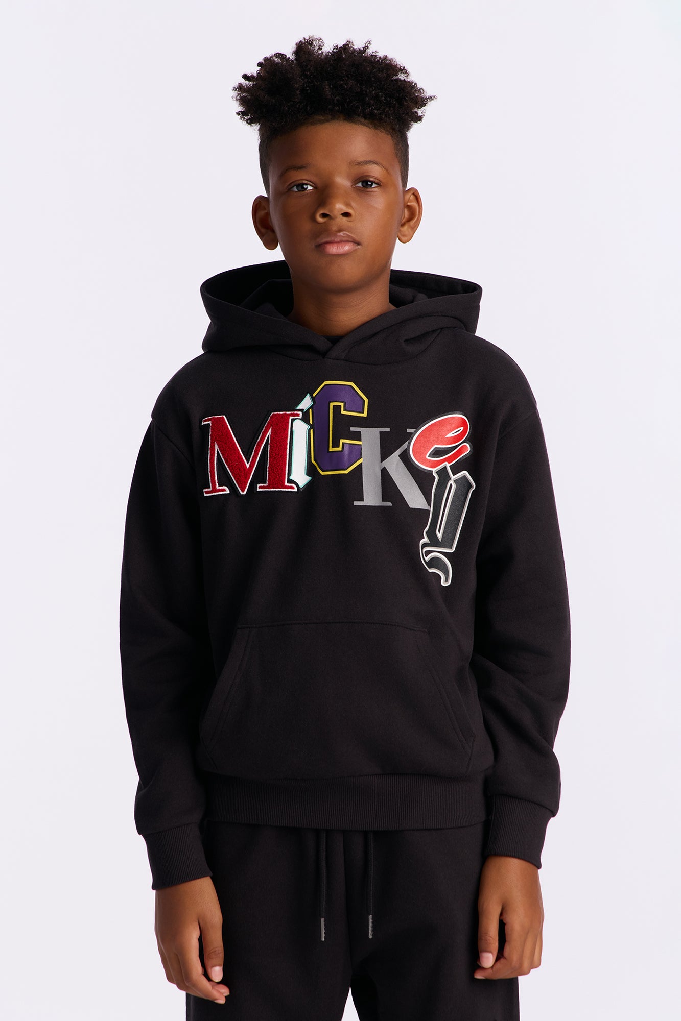 Mini Disney Mickey Patch Hoodie - Black Wash