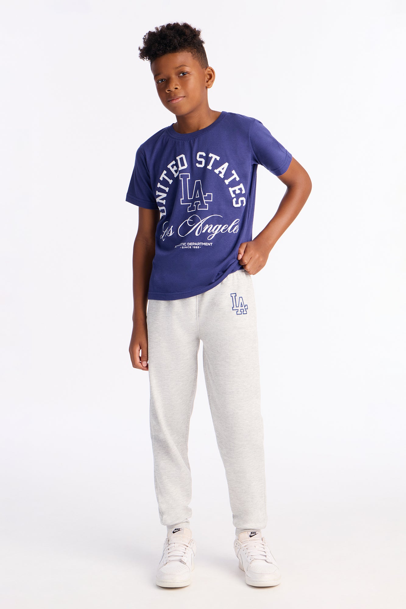 Mini United States Los Angeles Jogger Pant Set - Navy/combo