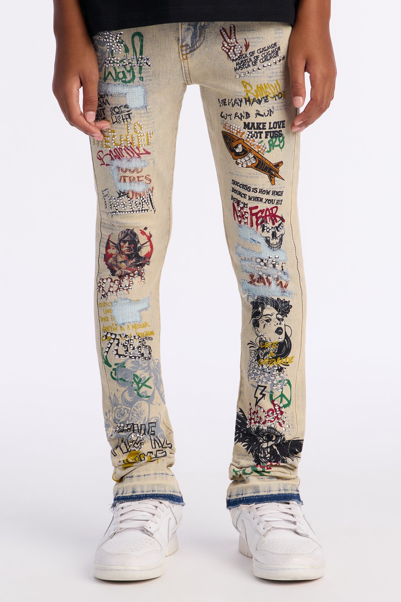Mini Endless Graffiti Jeans - Vintage Wash
