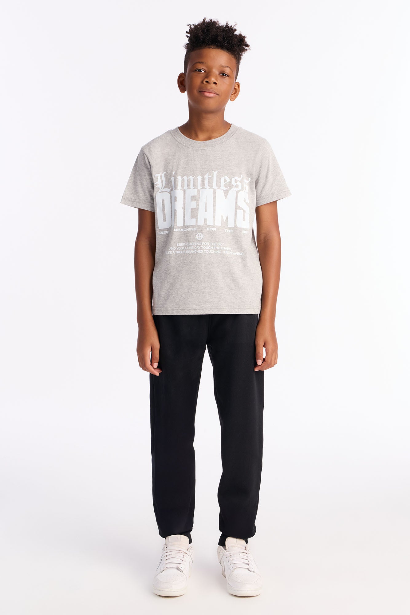 Mini Limitless Dreams Jogger Pant Set - Heather/Combo