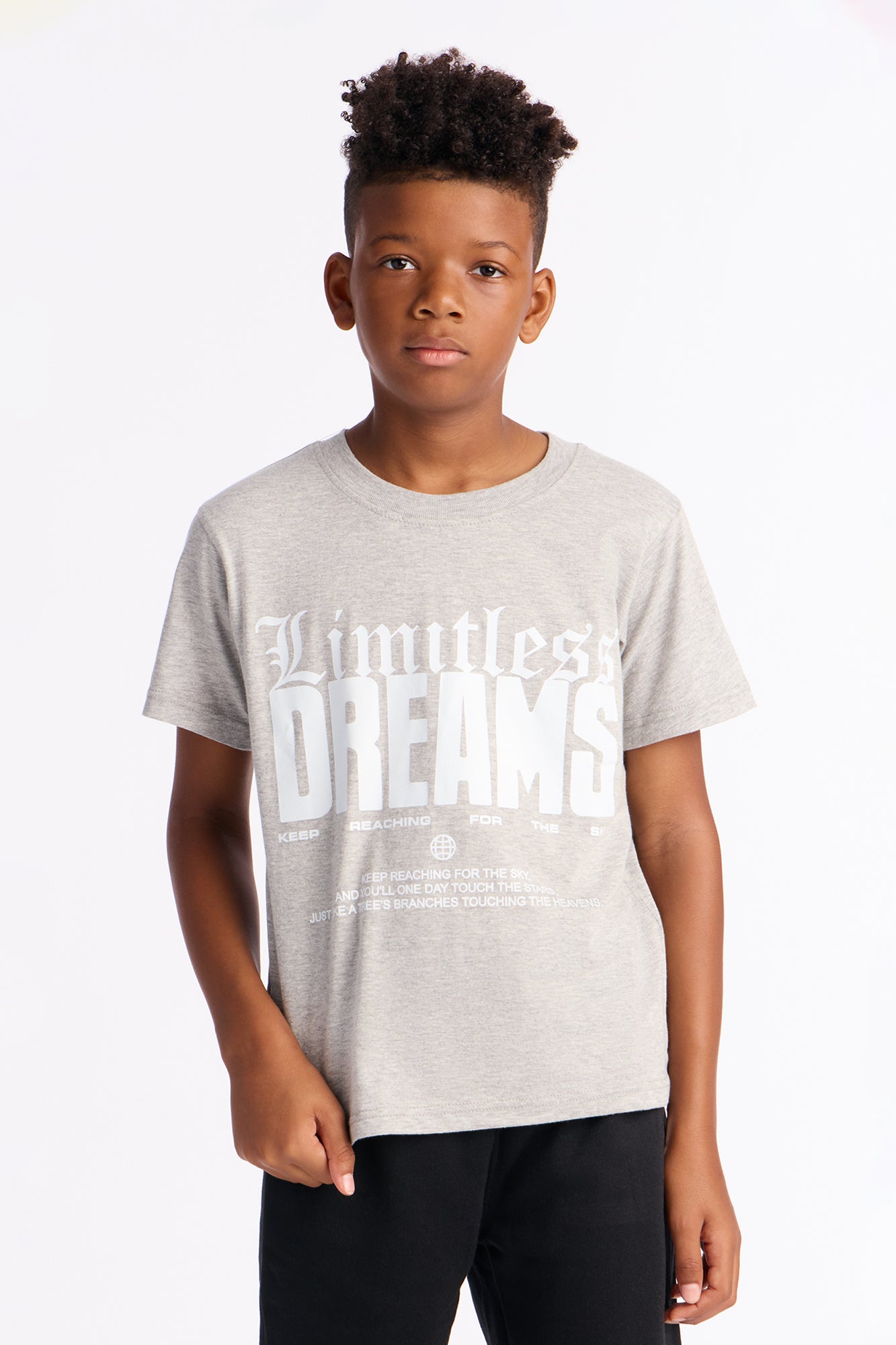 Mini Limitless Dreams Jogger Pant Set - Heather/Combo