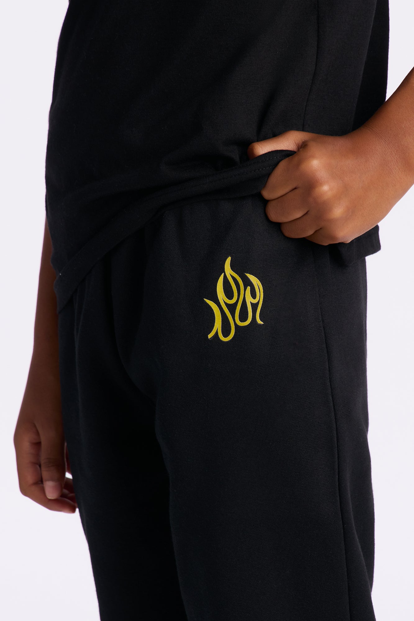 Mini Superior Jogger Pant Set - Black