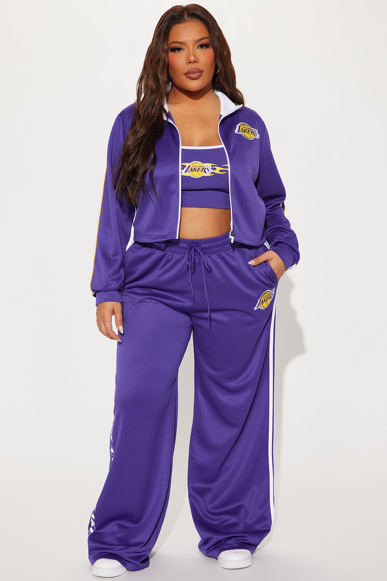 Lakers Halftime Zip Up Jacket - Purple
