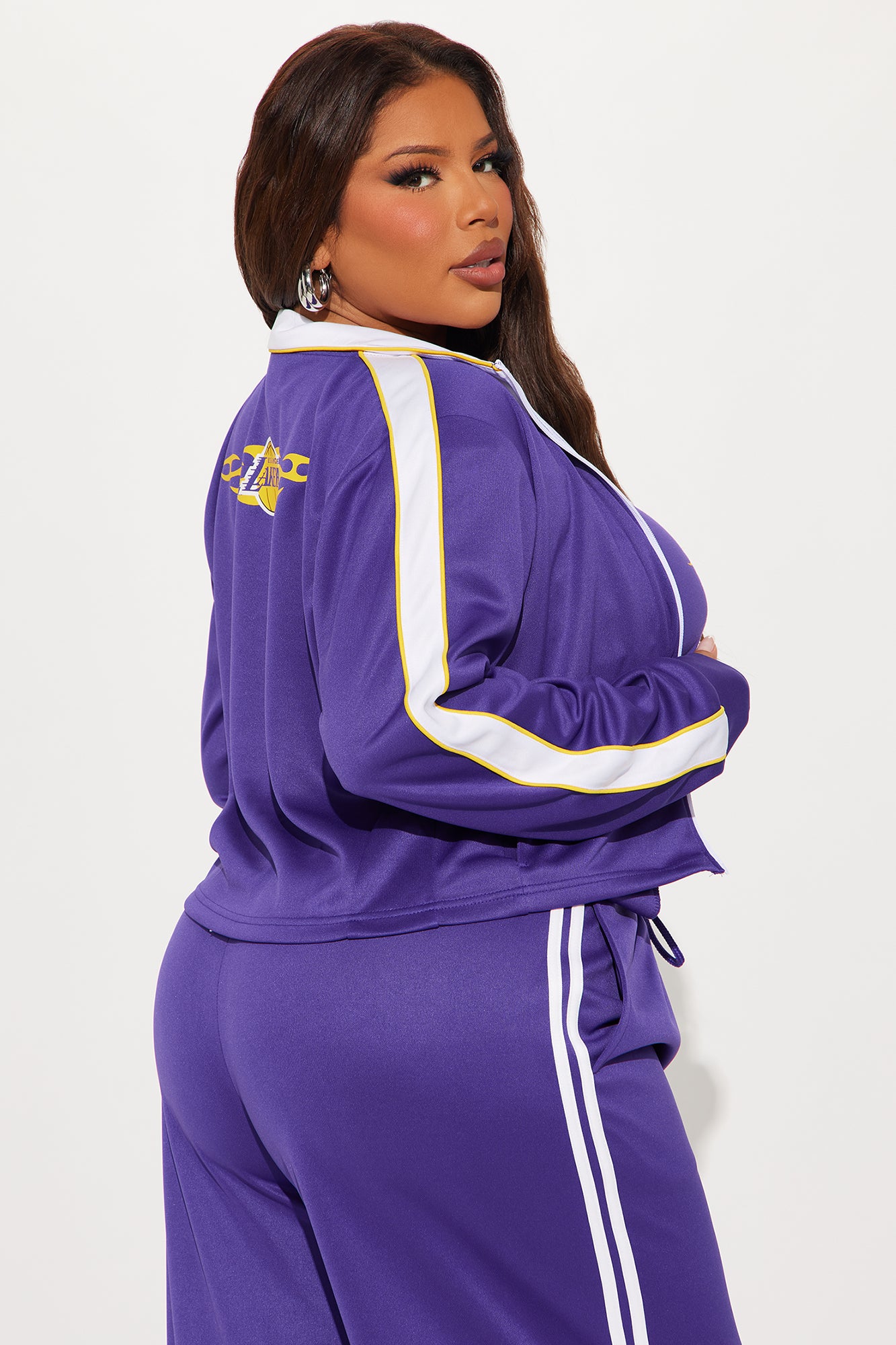 Lakers Halftime Zip Up Jacket - Purple