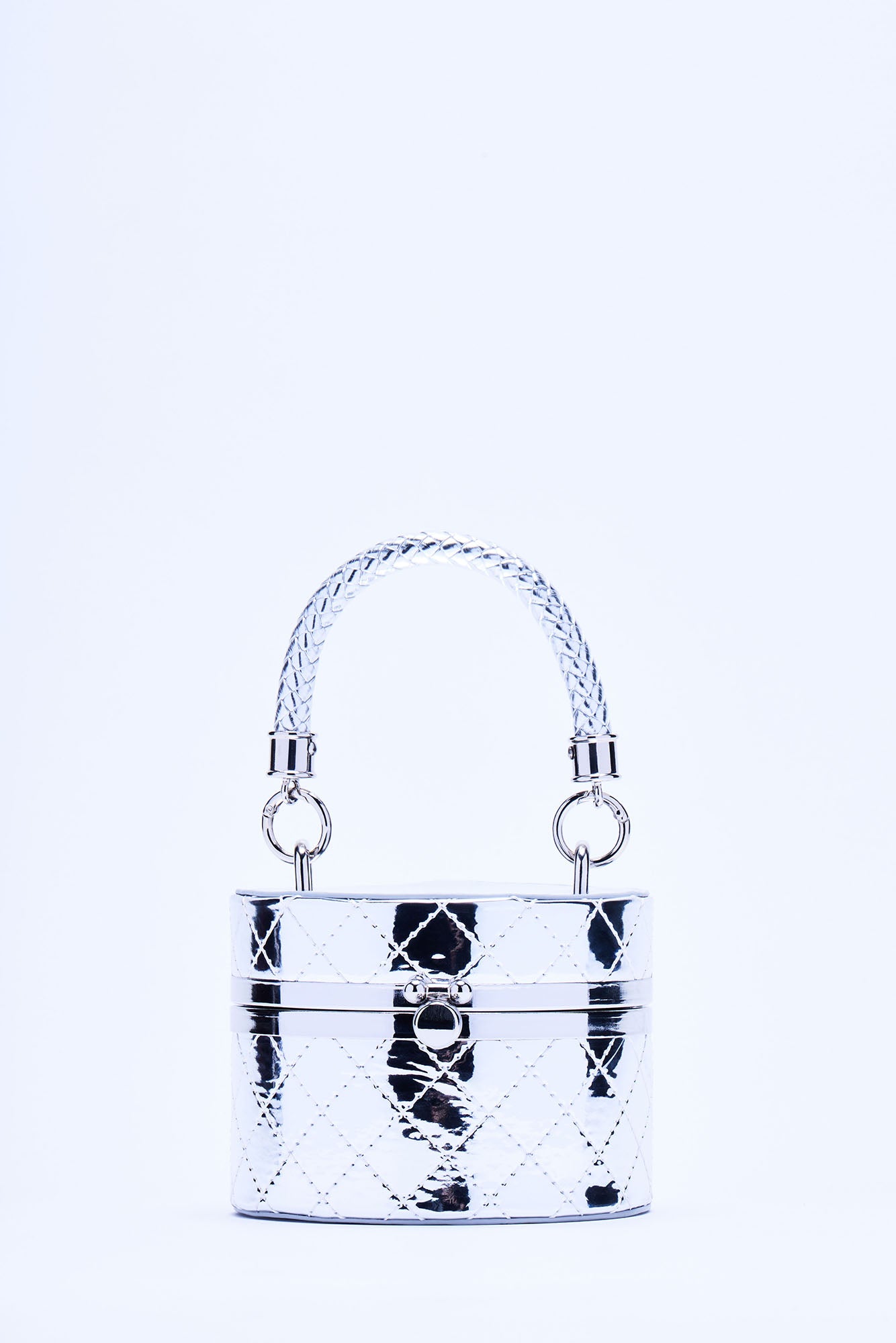 Here For The Drama Clutch - Silver