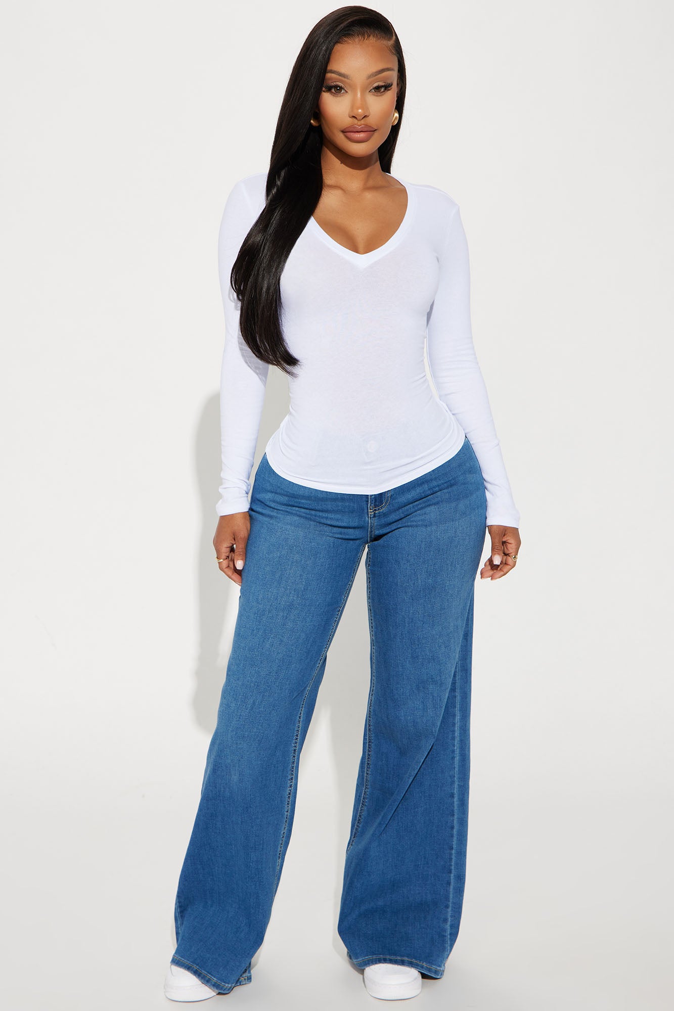 Nara Long Sleeve Top - White