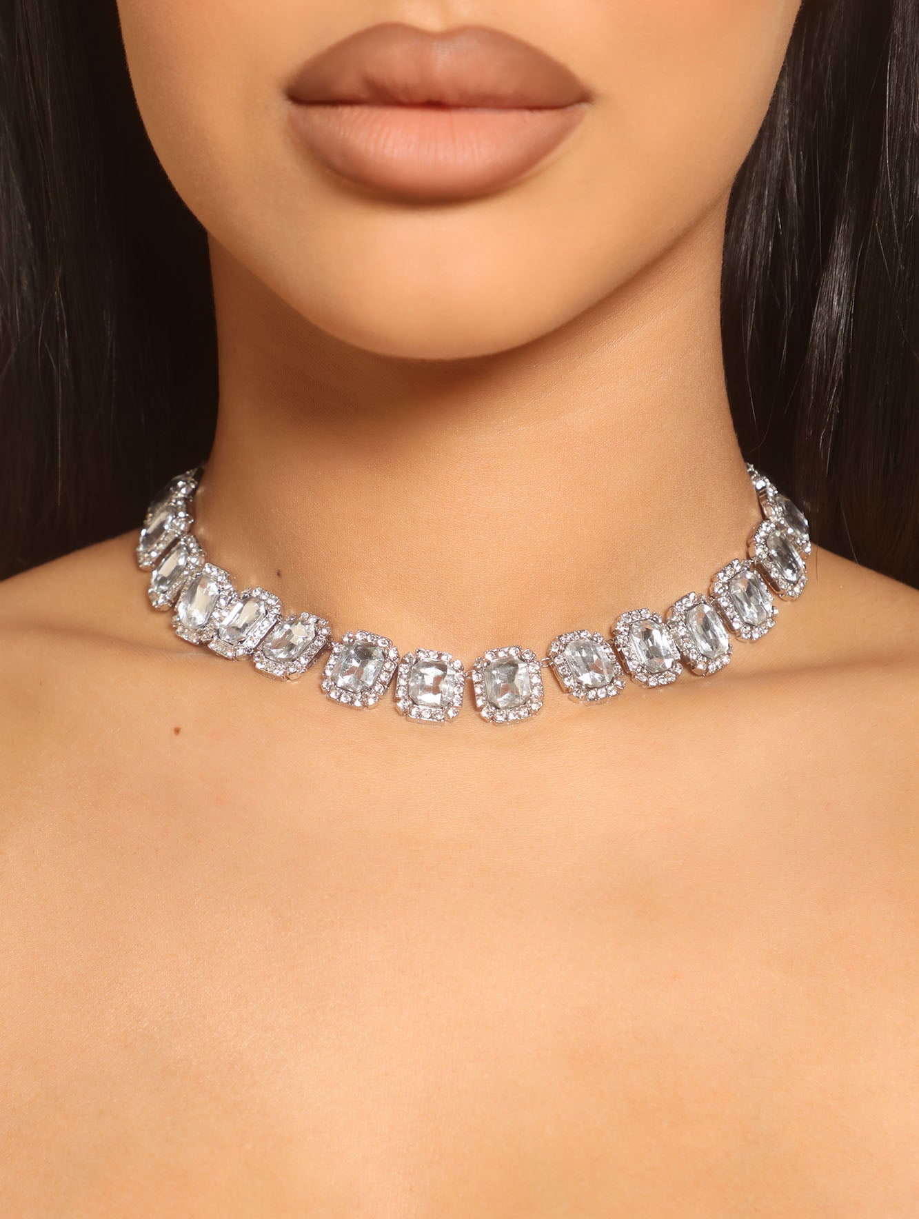 Ice Princess Choker Necklace - Silver
