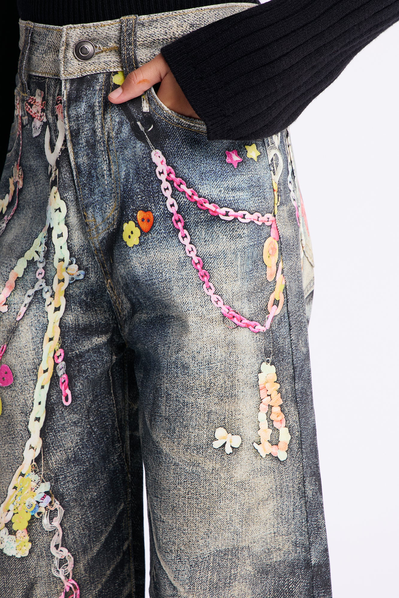 Mini Ashley Wide Leg Jean - Dark Wash