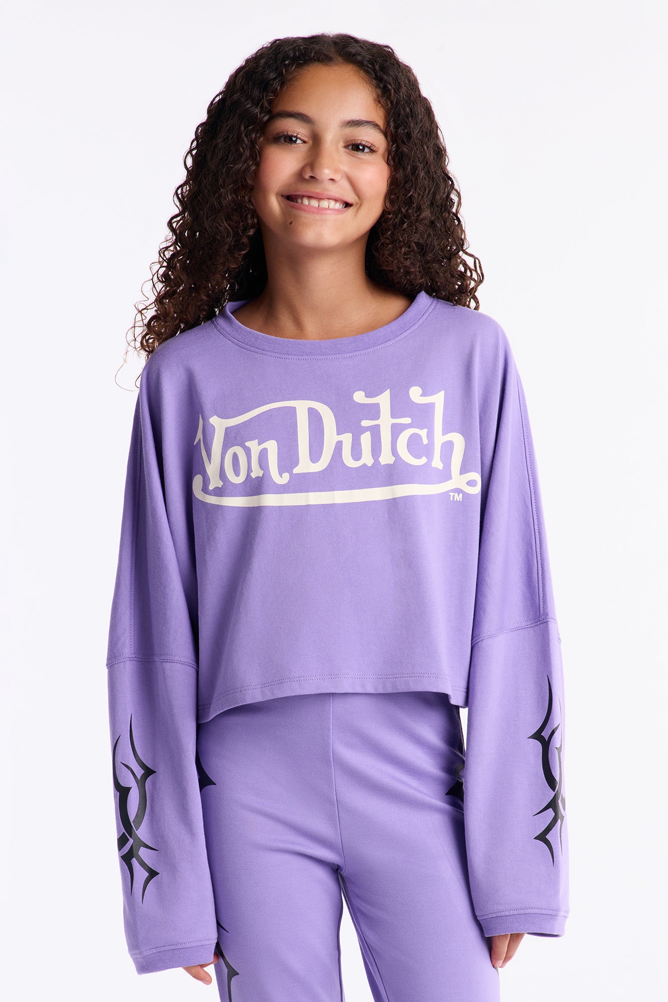 Mini Von Dutch Twisted Edges Top - Purple