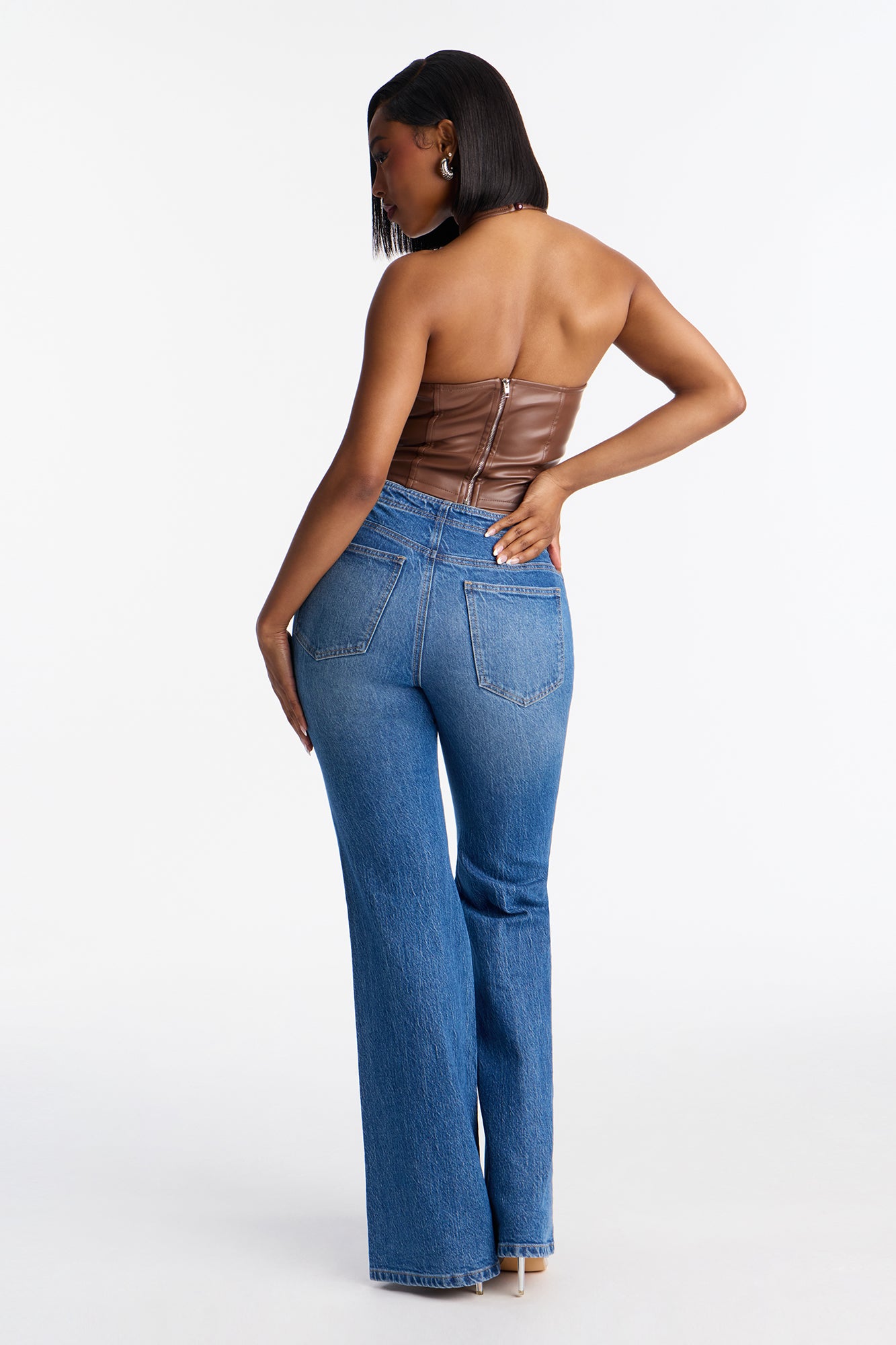 Look Both Ways Stretch Flare Jeans - Medium Wash