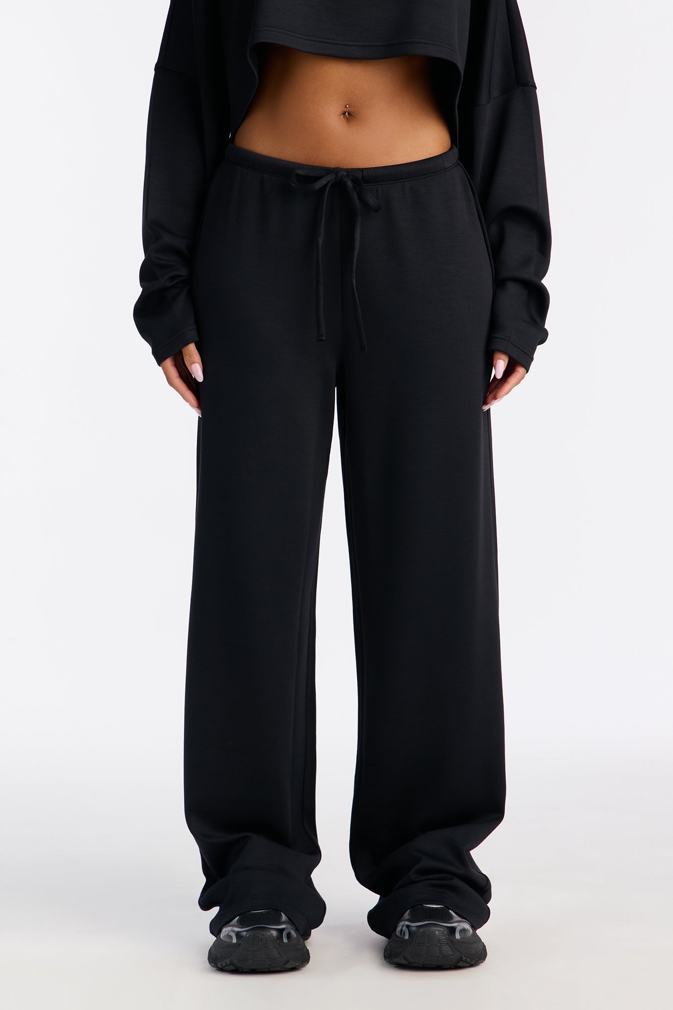 Match My Vibe Modal Lounge Pant - Black
