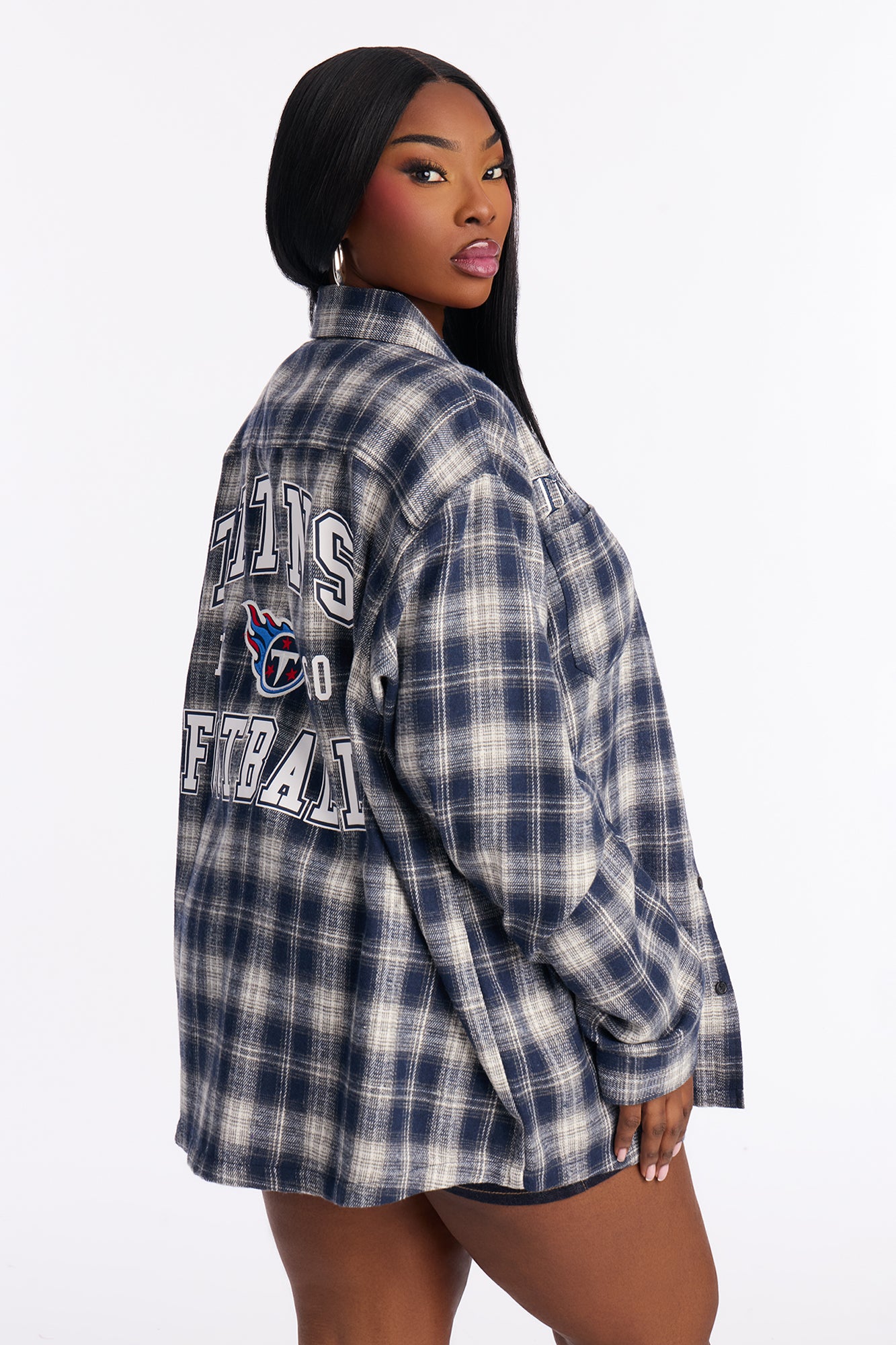 NFL Titans Plaid Flannel - Blue/combo
