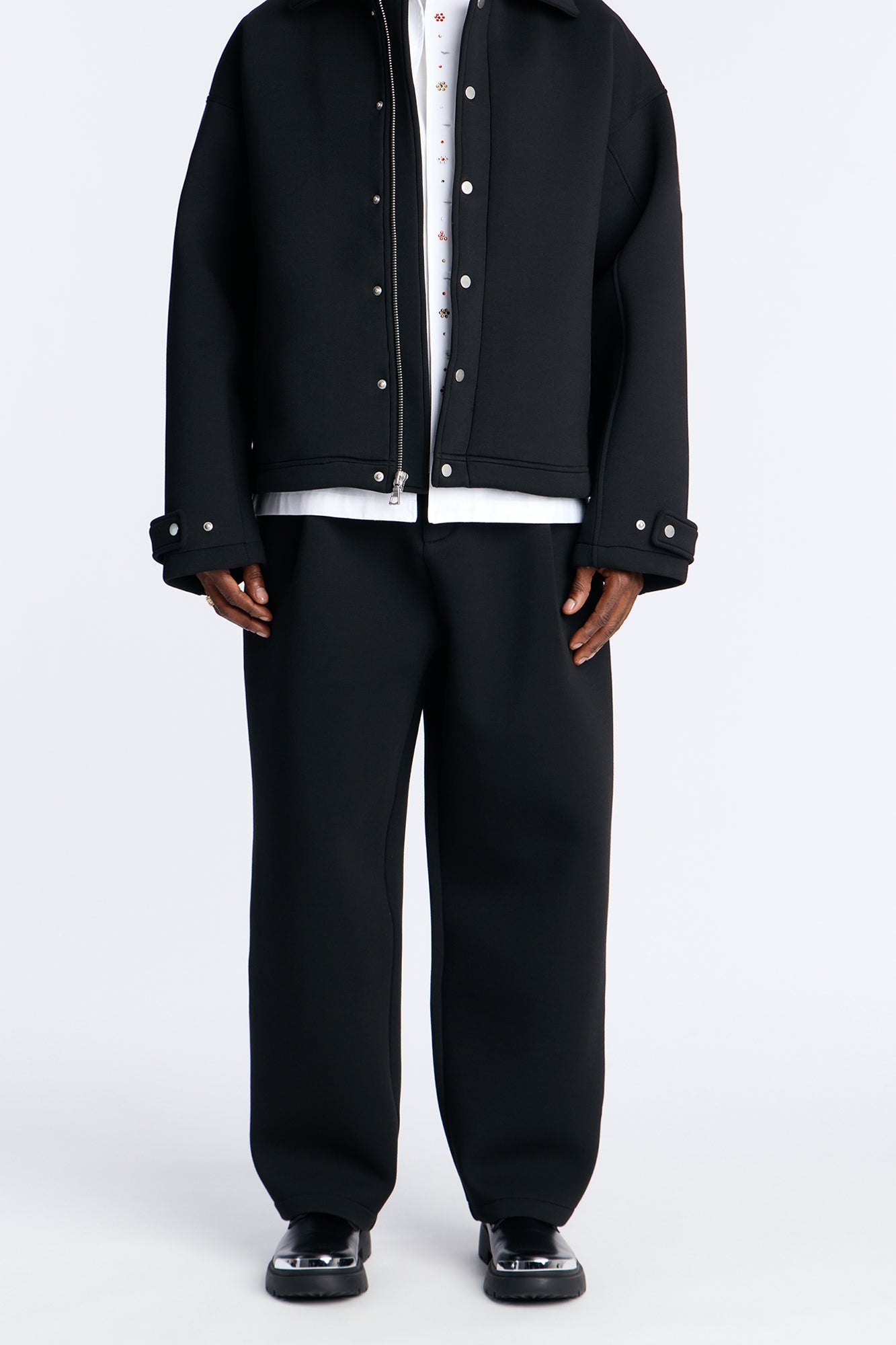 The Baggy Arclight Interlock Trouser - Black