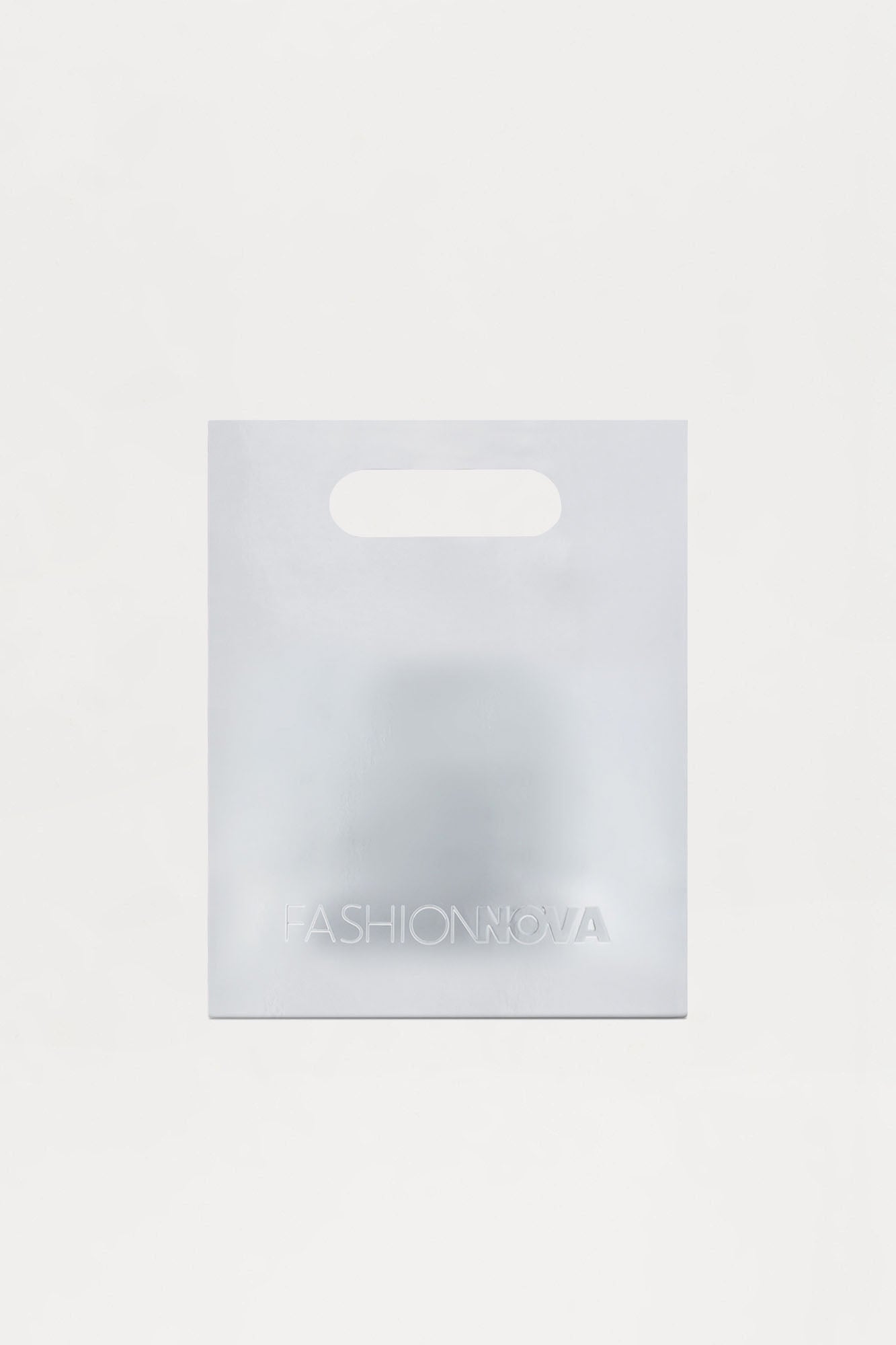 Fashion Nova Gift Bag - Chrome - Silver