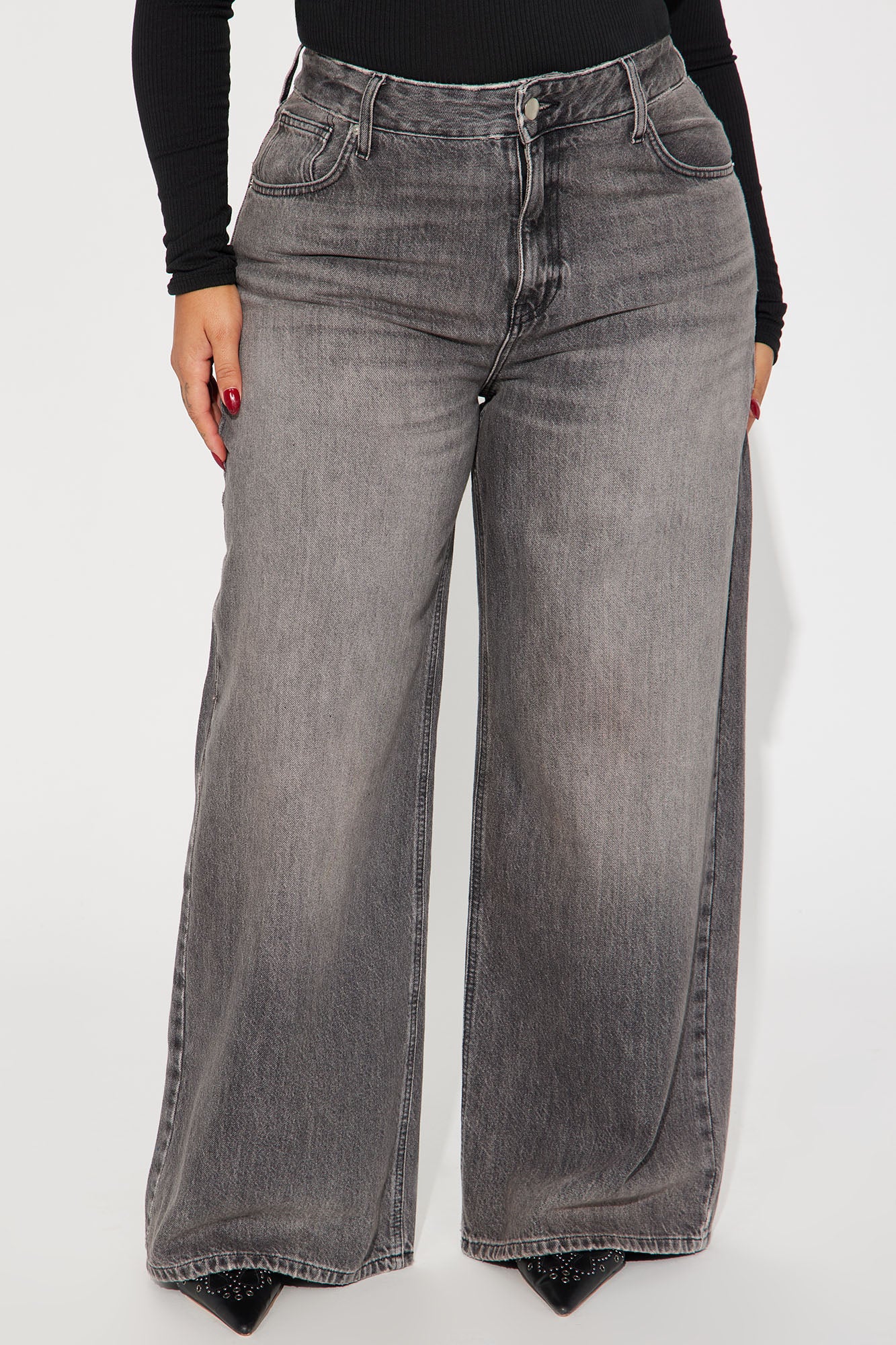 The Big Debut Baggy Jeans - Grey