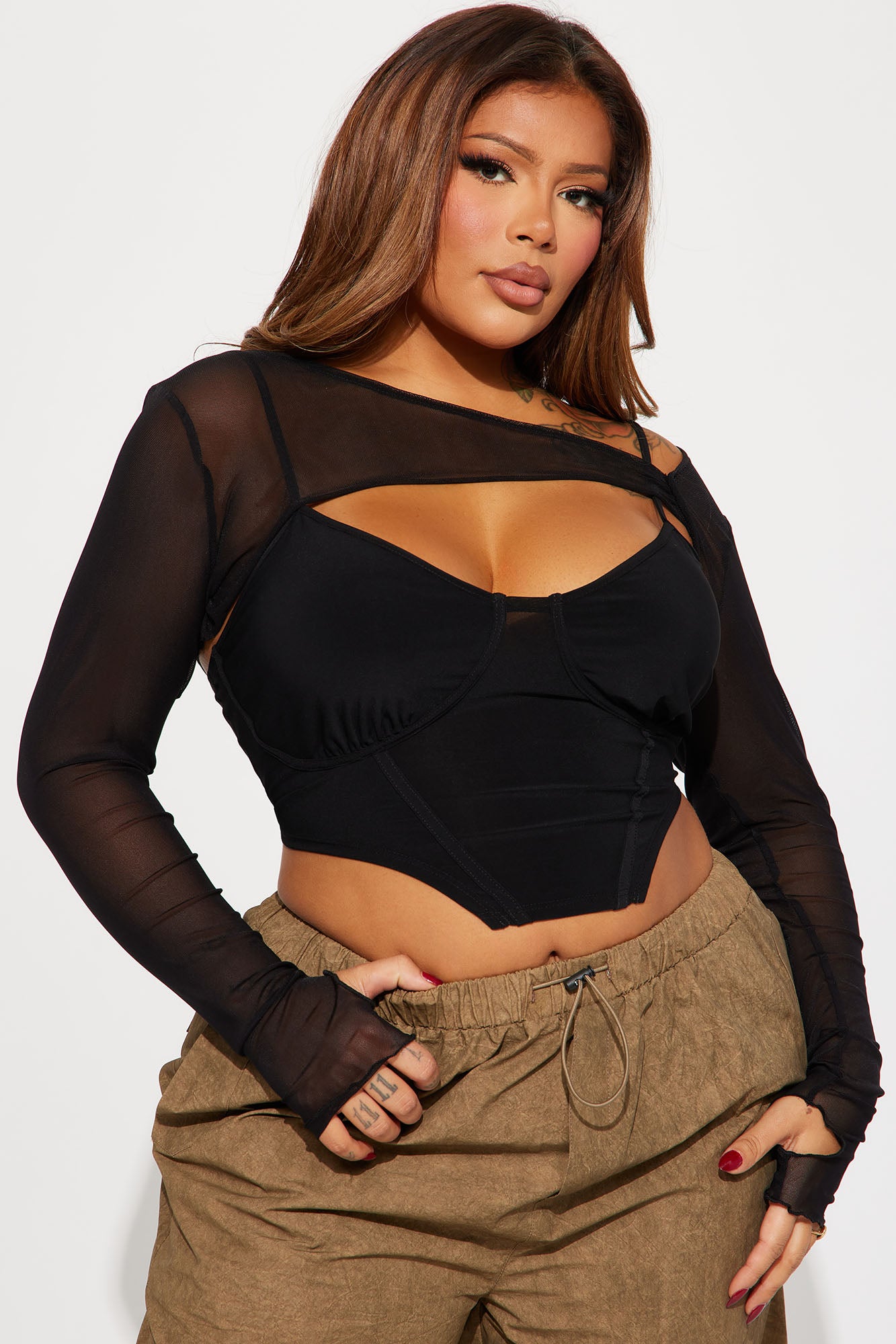Molly Mesh Top - Black