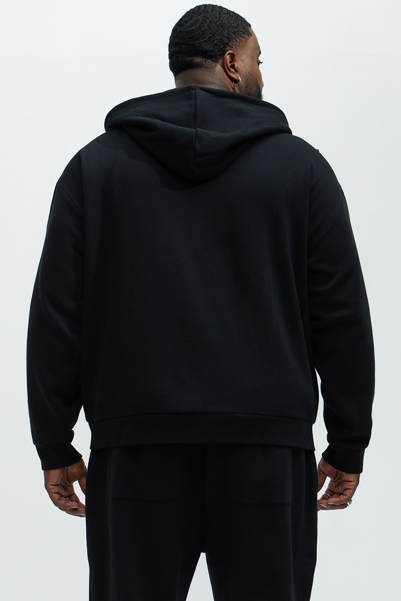 Tayson Stay Away Zip Up Hoodie - Black