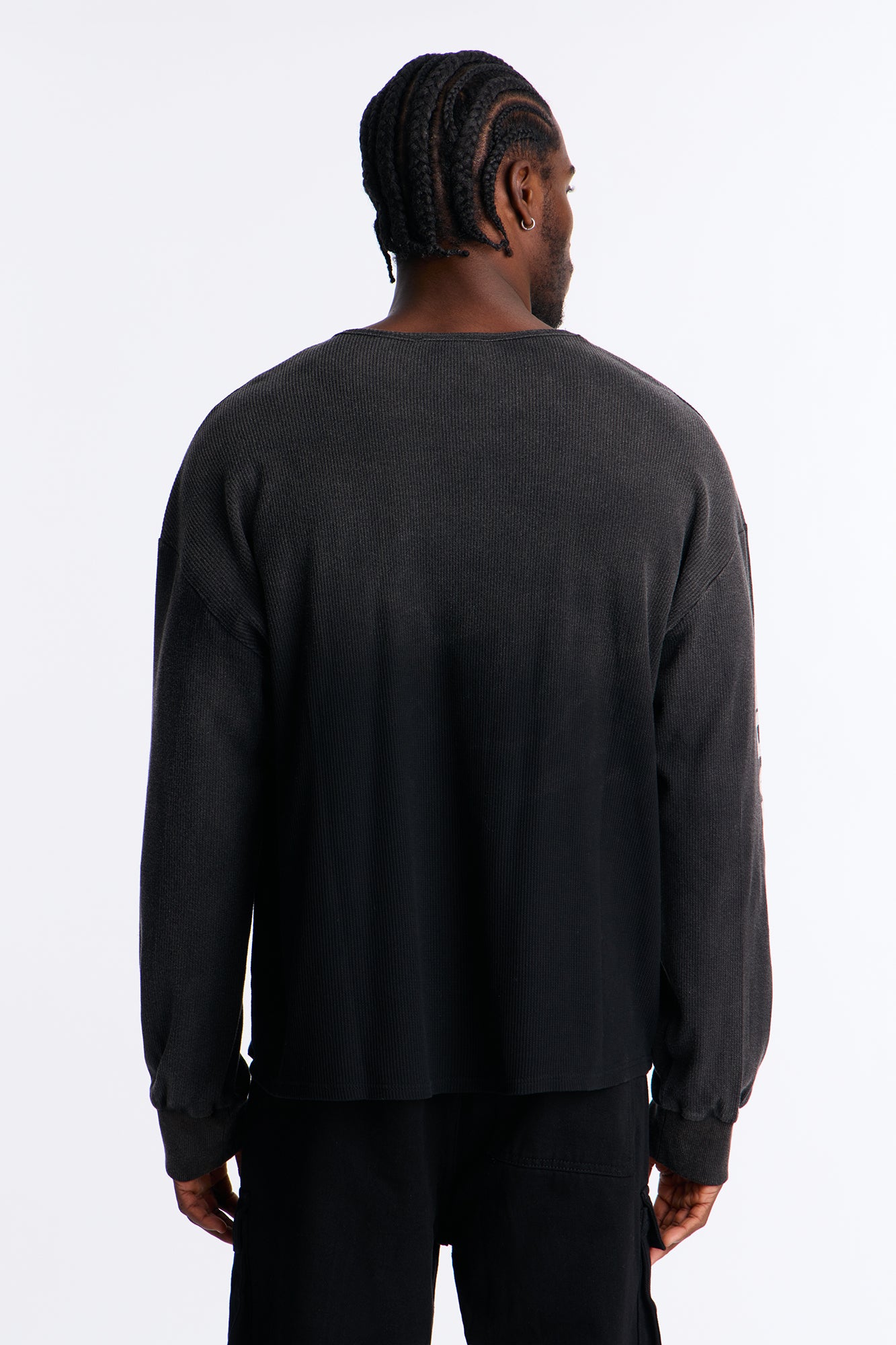 Never Fade Long Sleeve Crewneck - Black