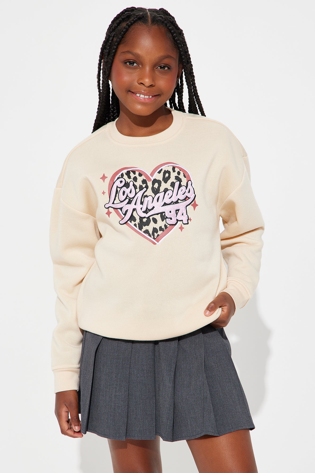 Mini Los Angeles 94 Crew Neck Sweatshirt - Sand