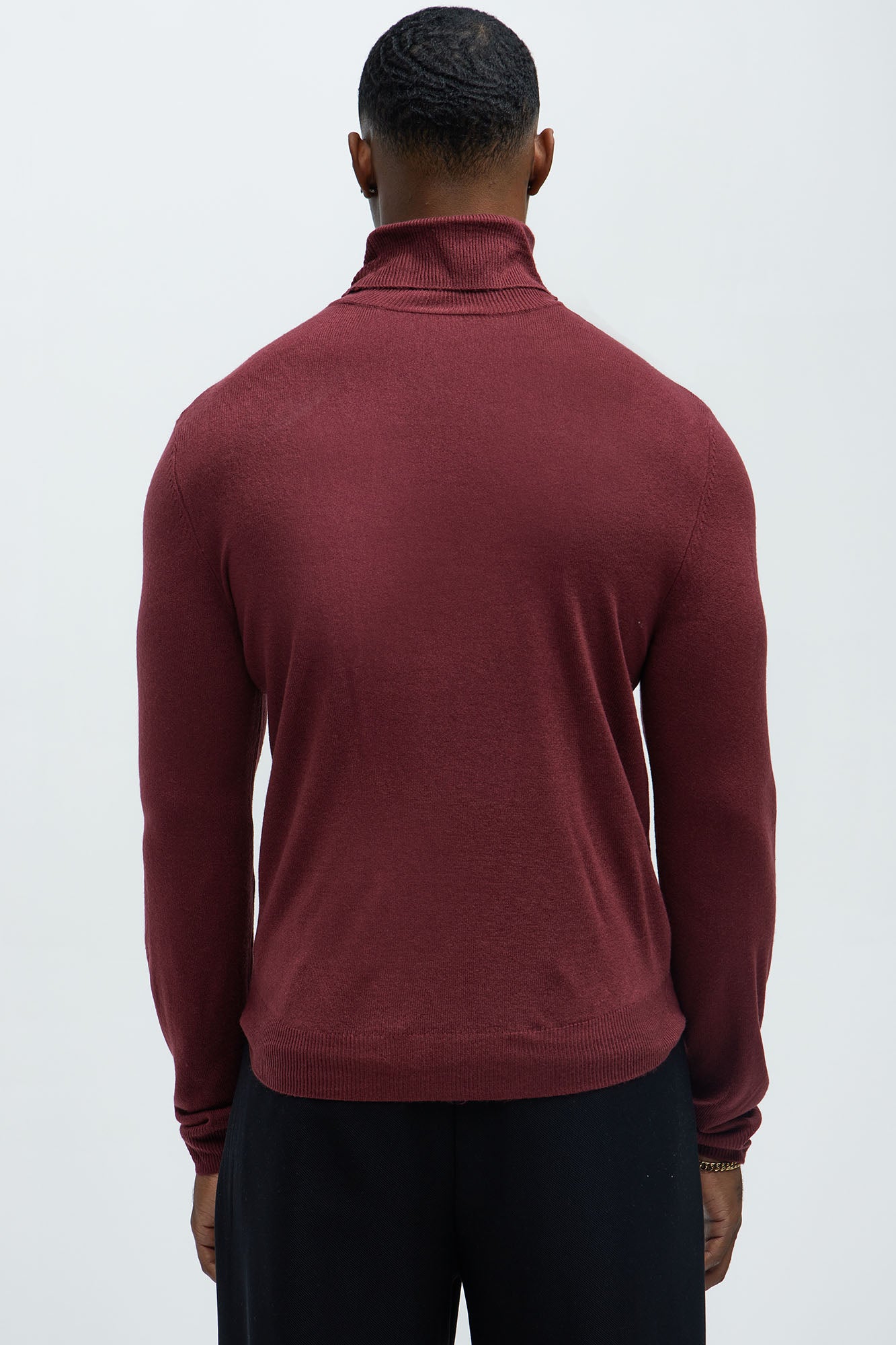 DeAngelo Turtleneck Sweater - Burgundy