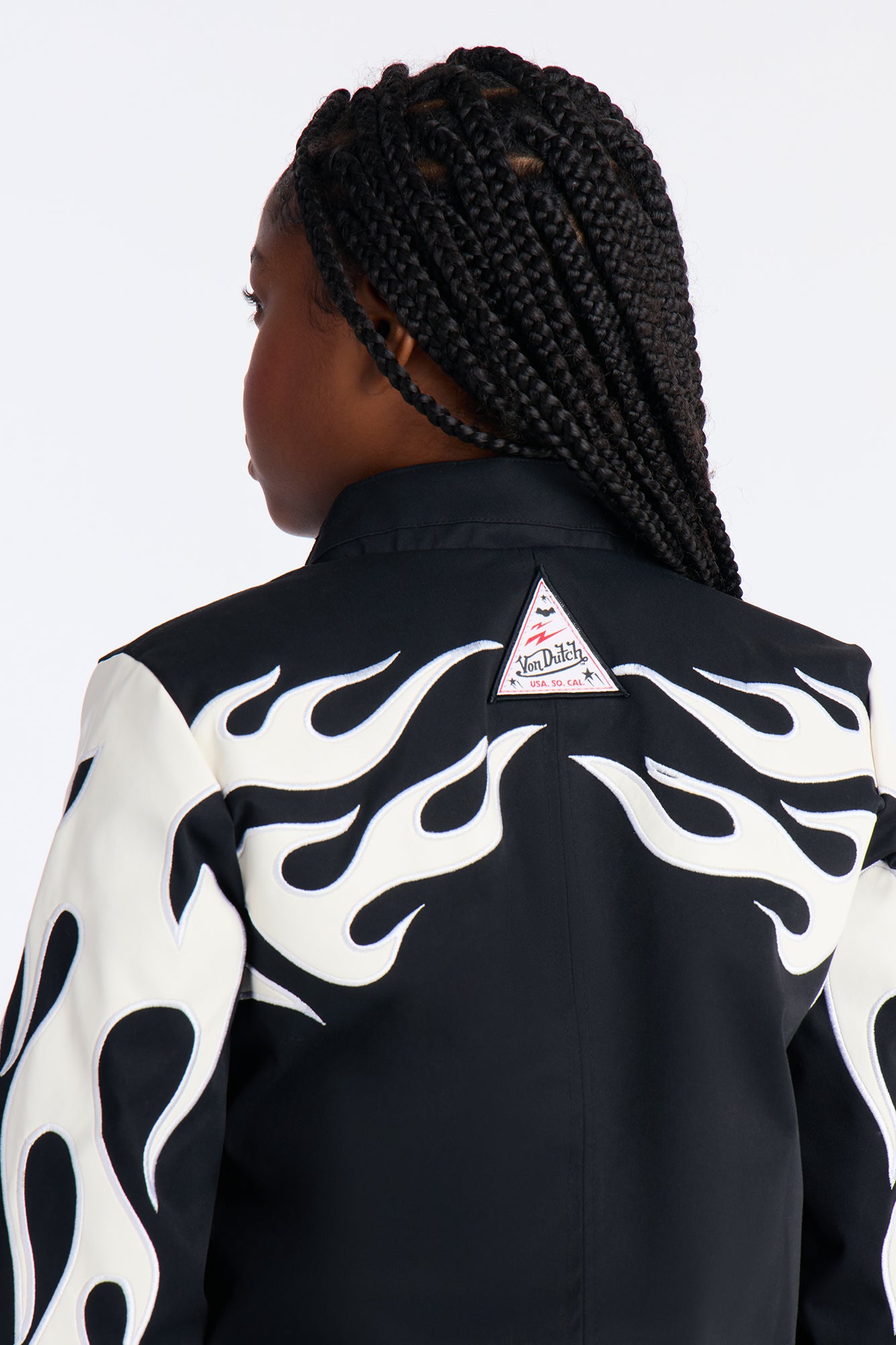 Mini Von Dutch Flames Moto Jacket - Black
