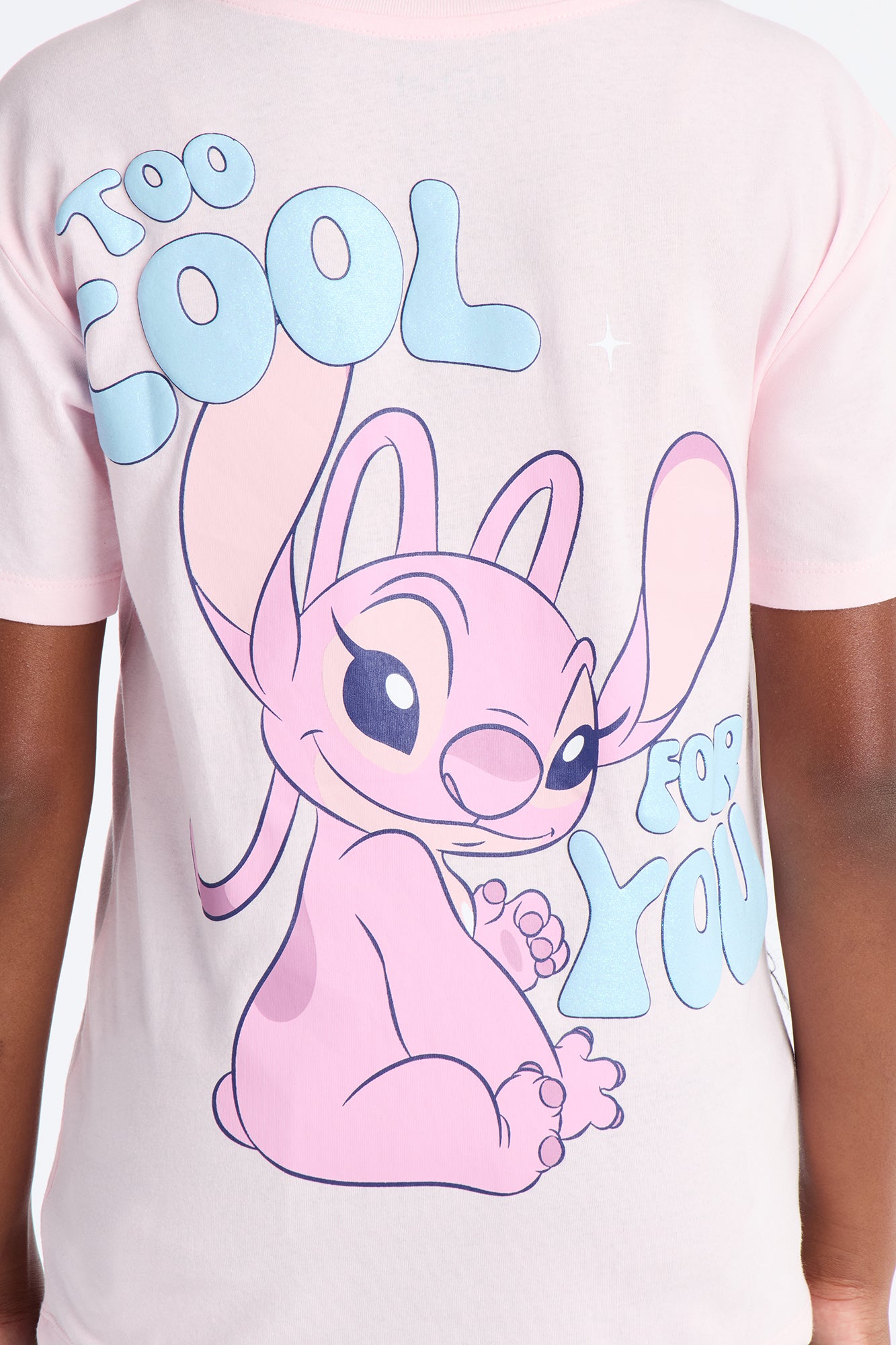 Mini Angel Trend Setter Short Sleeve Front/Back Tee - Light Pink