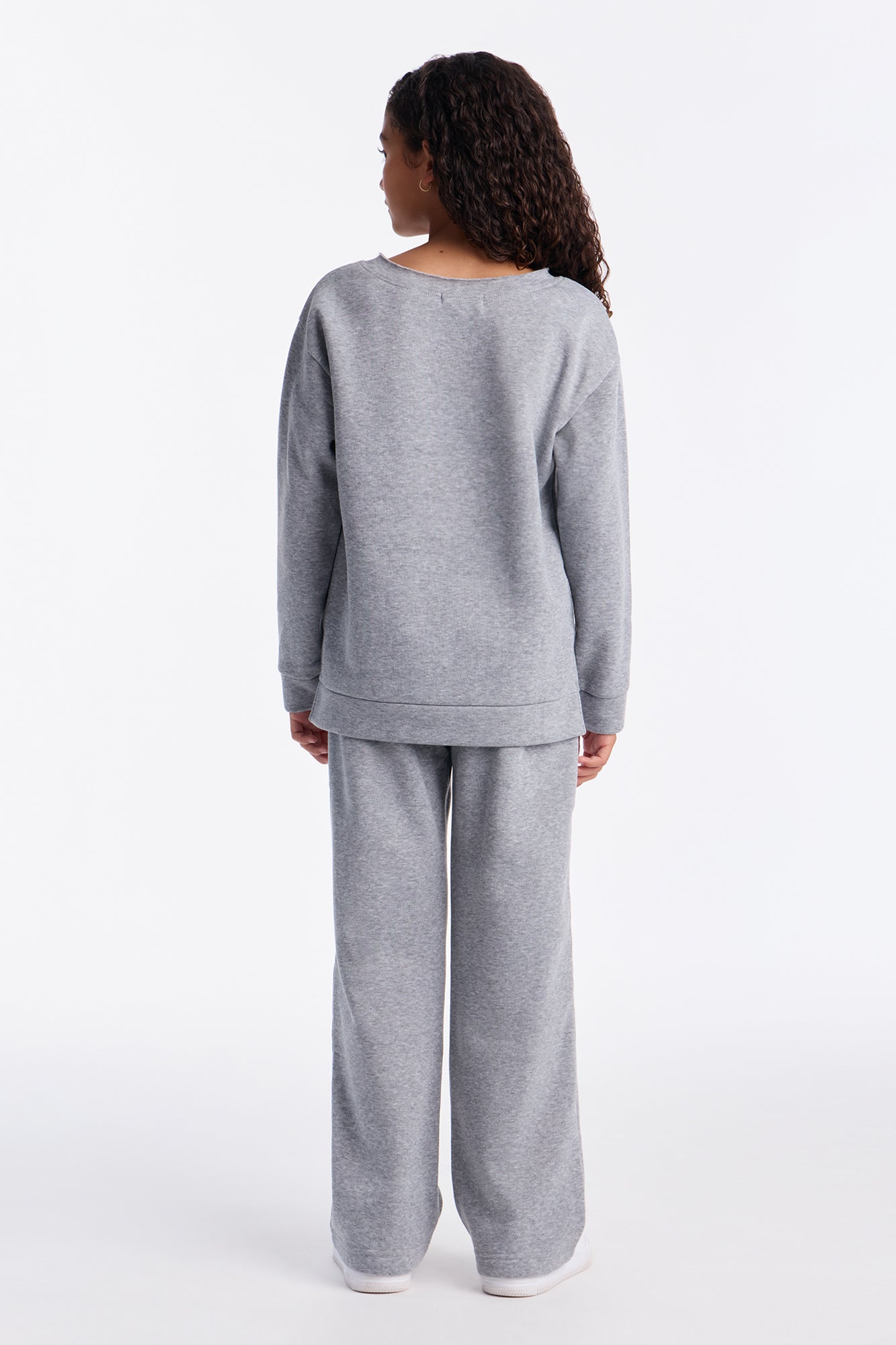 Mini Eighty Seven Fleece Pant Set - Heather Grey