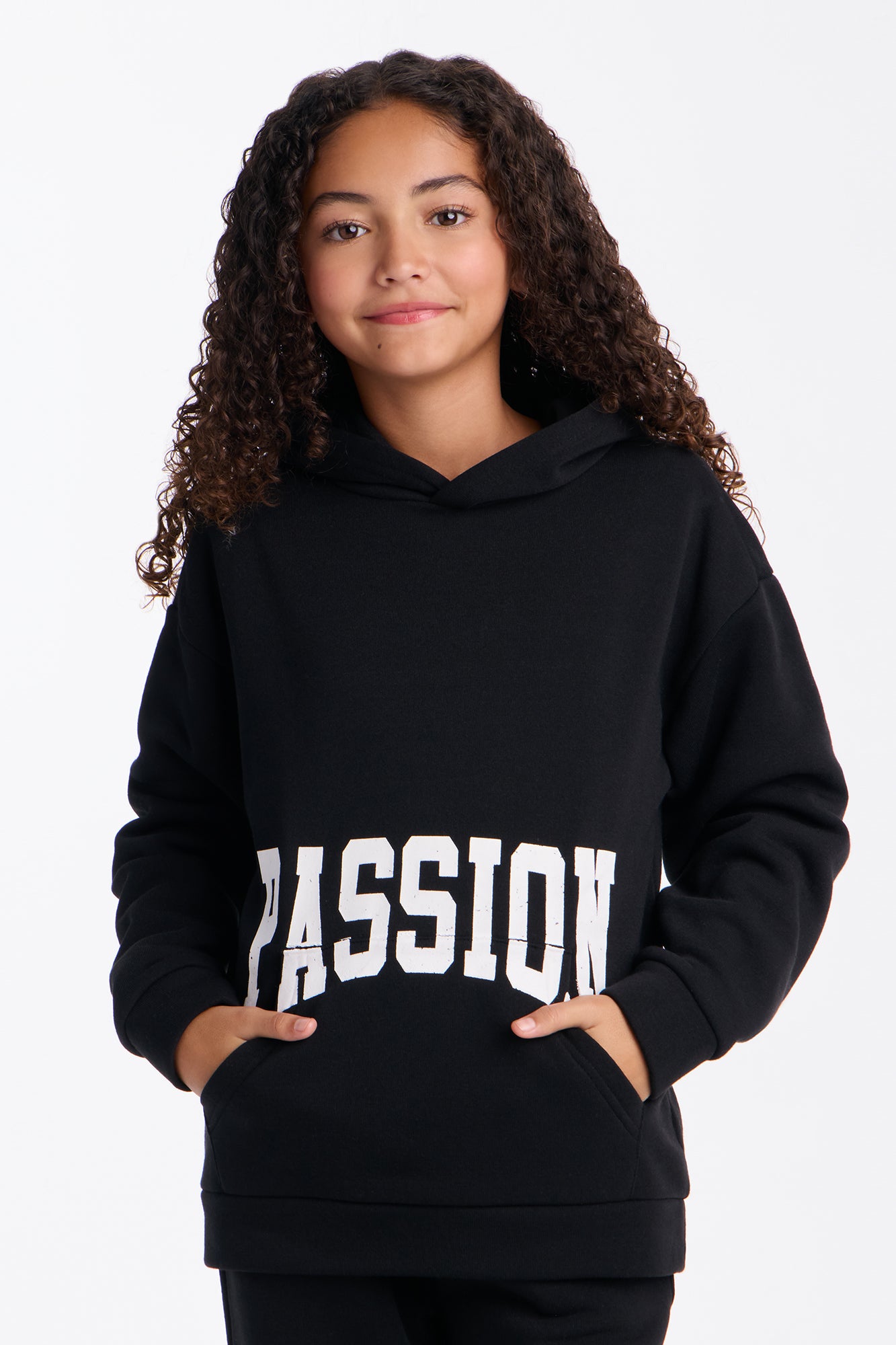 Mini Setting Intentions Fleece Sweatsuit Set - Black