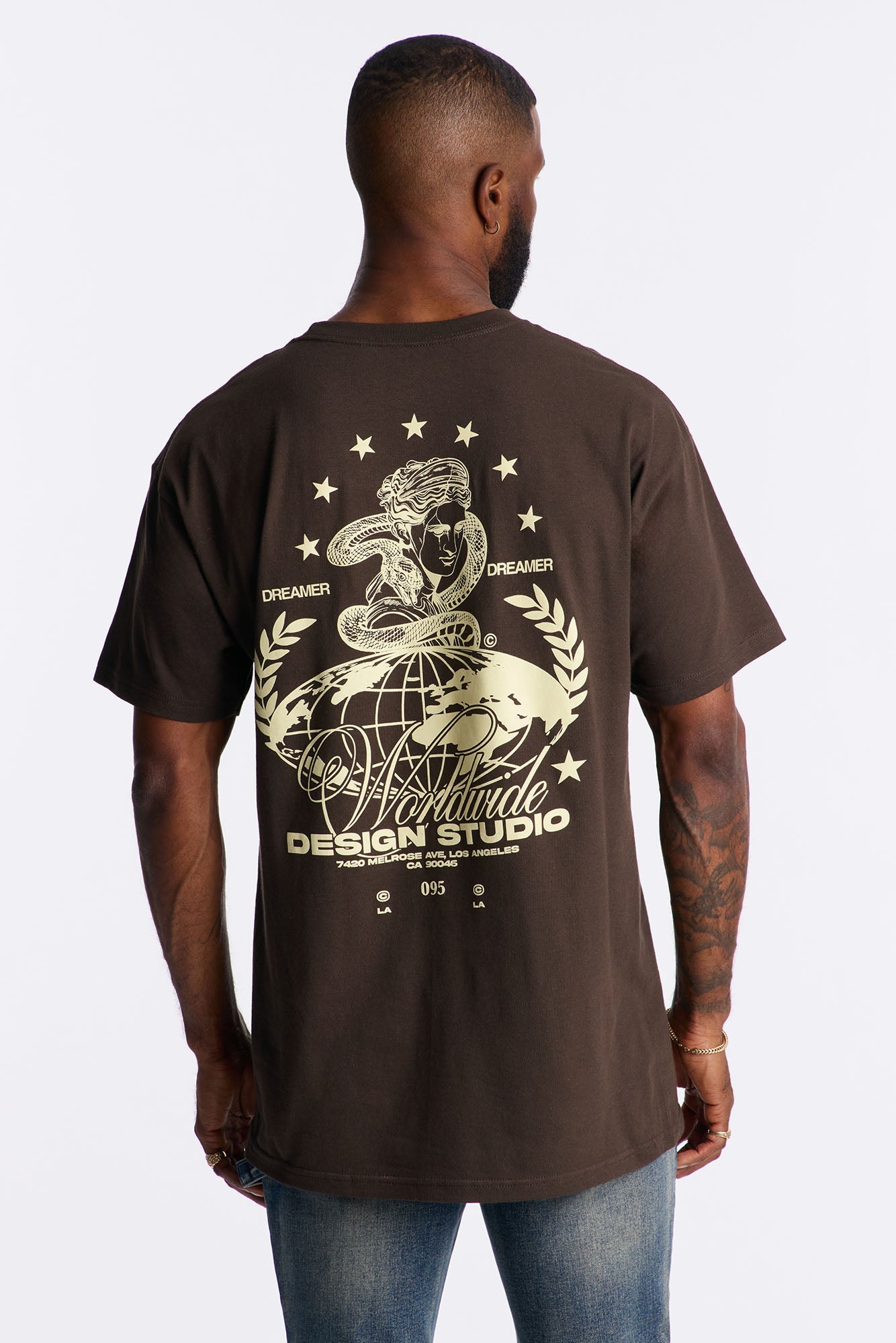 Dreamer Design Studio Short Sleeve Tee - Brown