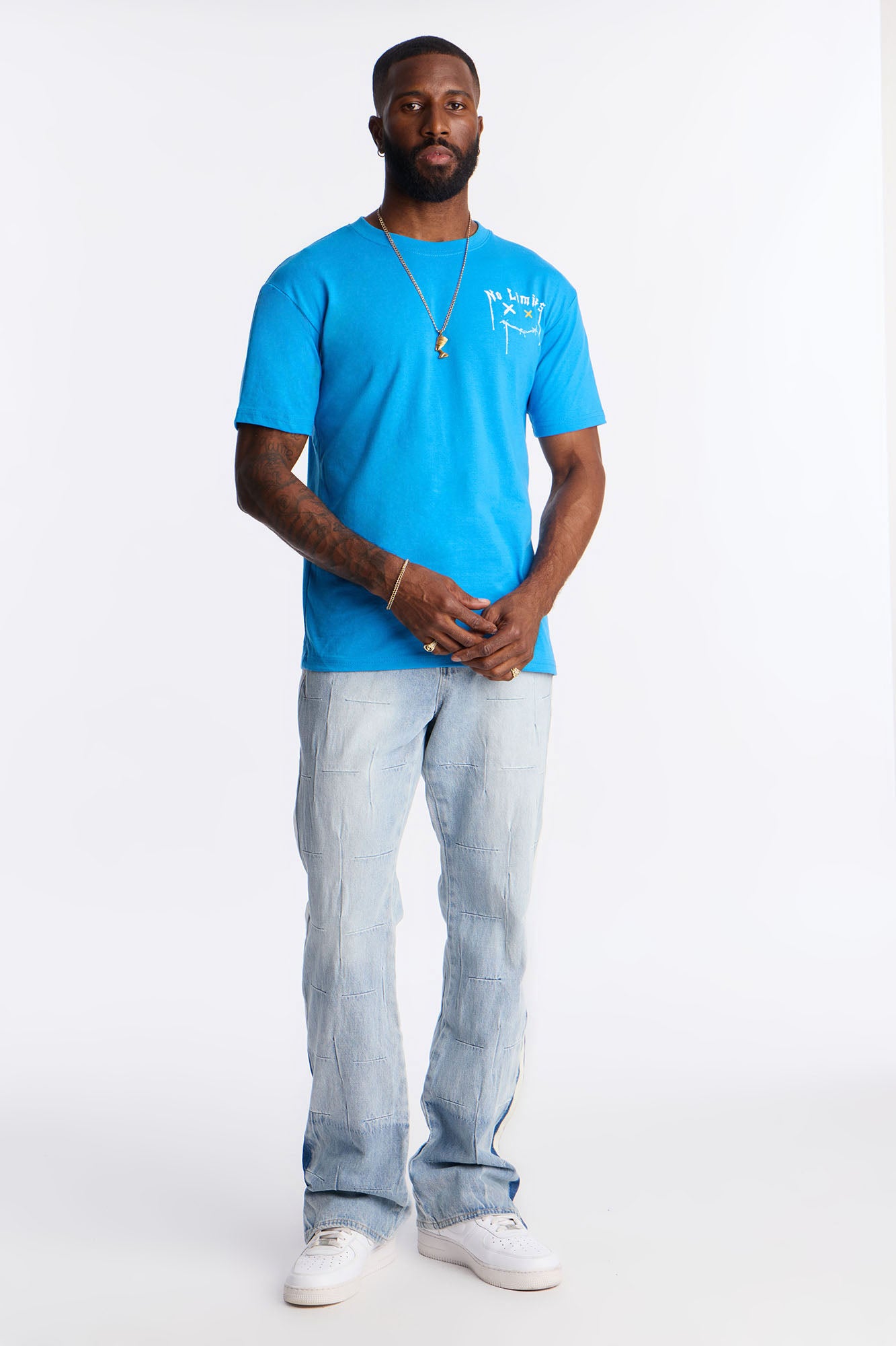 No Limits Just Legends Short Sleeve Tee - Blue