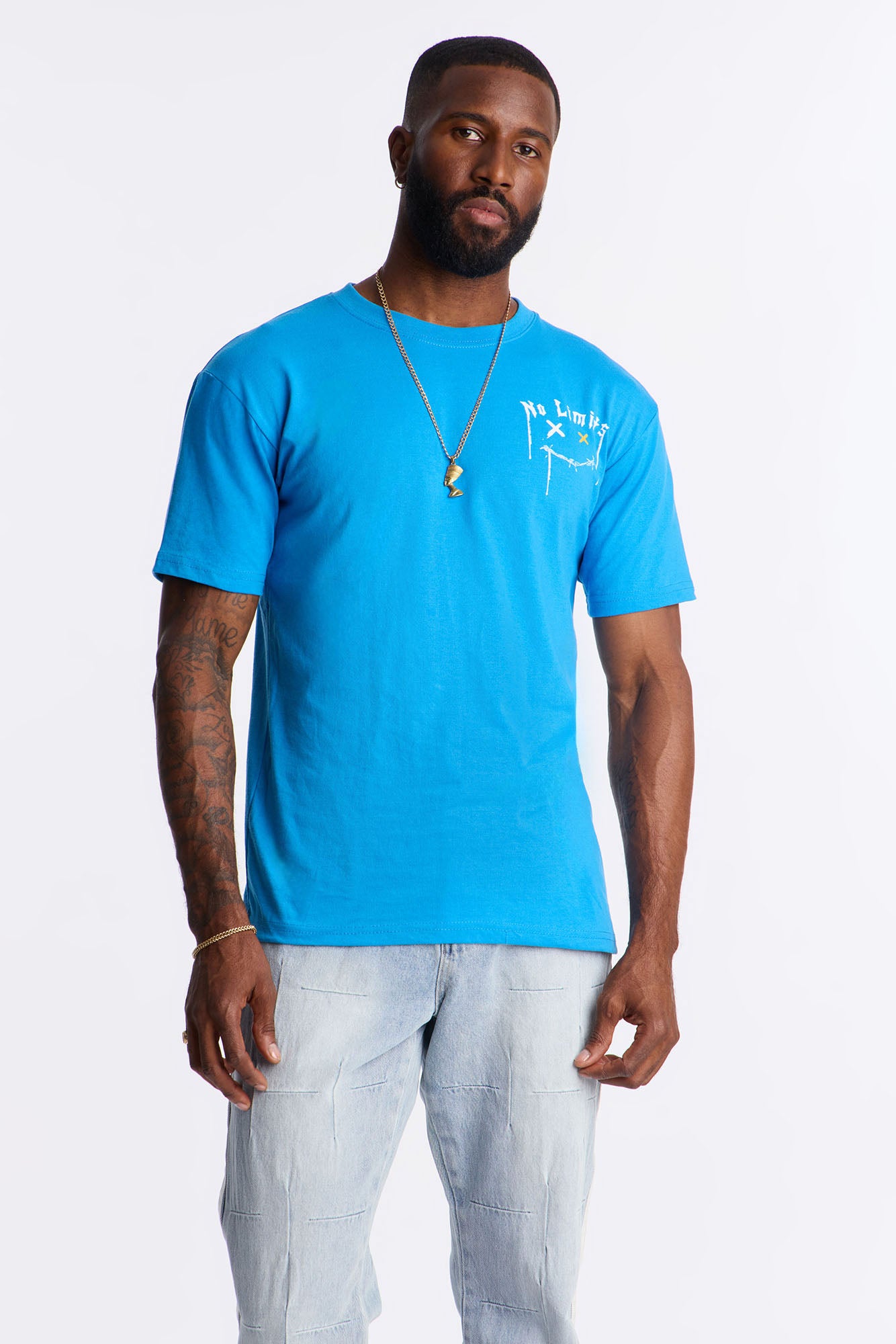 No Limits Just Legends Short Sleeve Tee - Blue