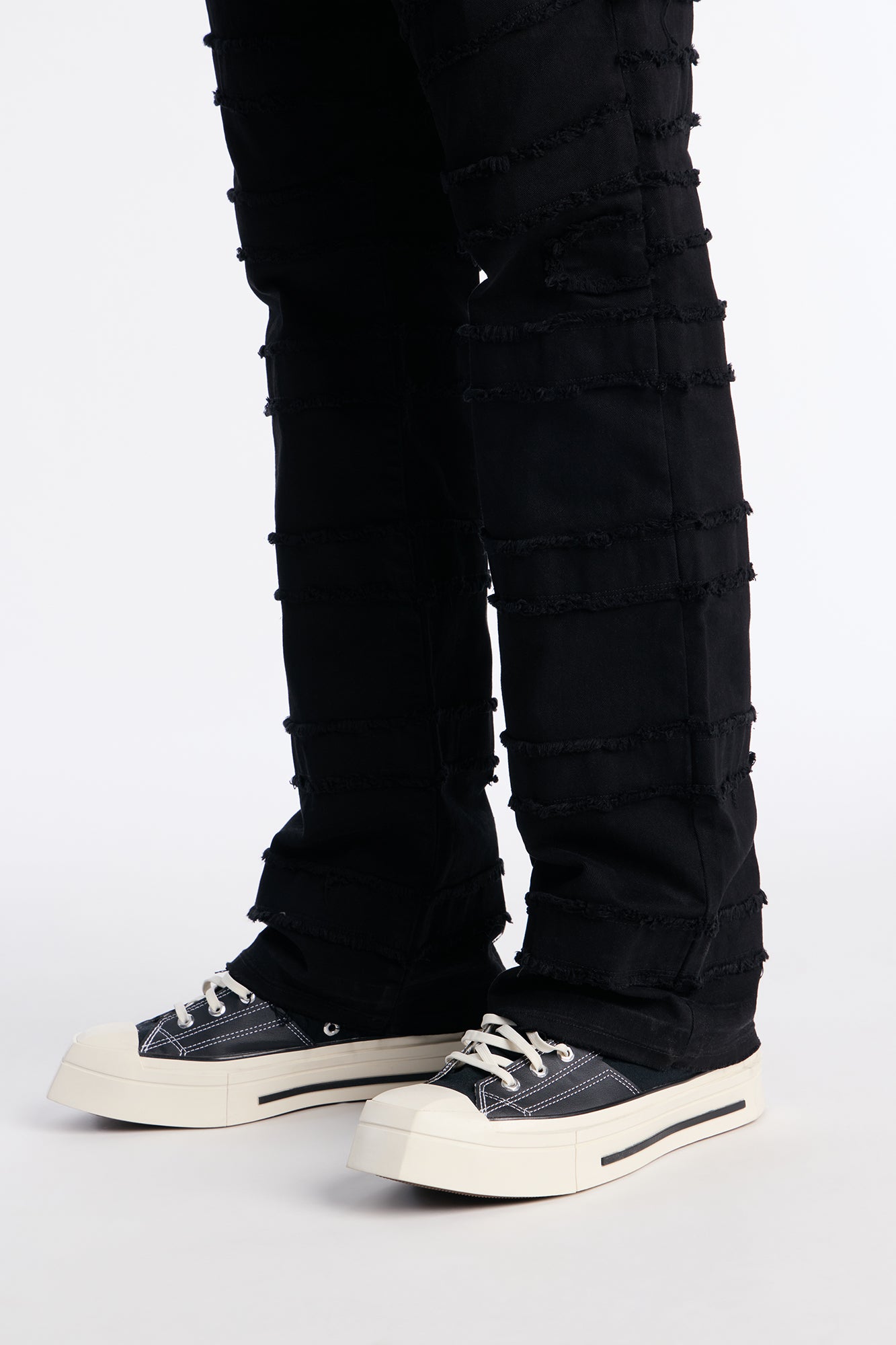 Stacked Slim Flared Tectonic Pant - Black Wash