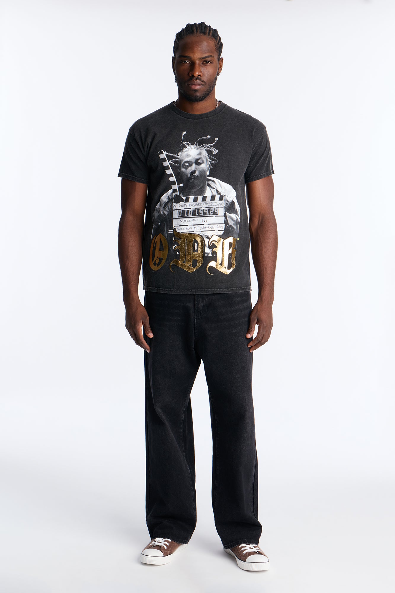 ODB Vintage Washed Short Sleeve Tee - Black Wash