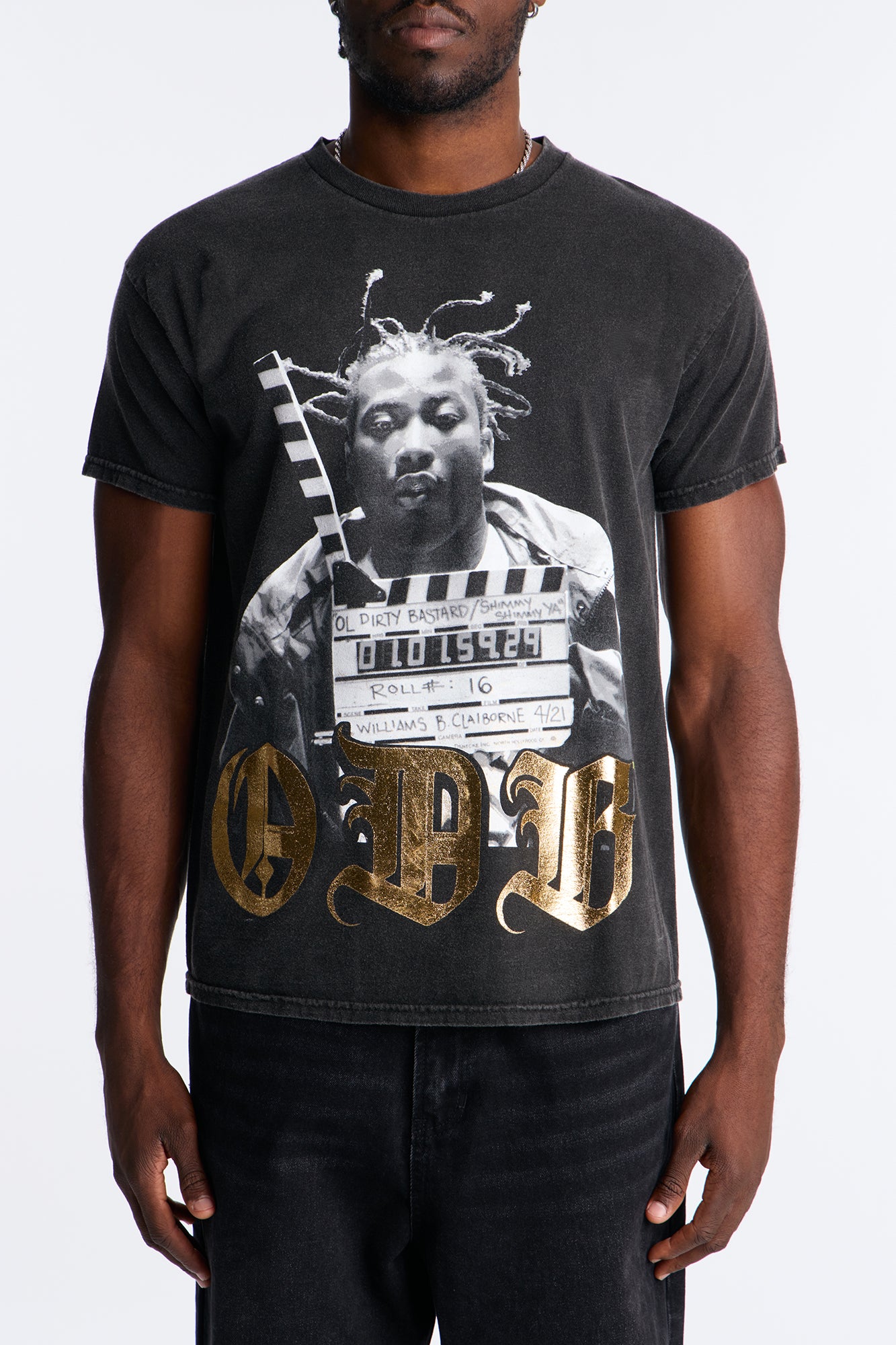 ODB Vintage Washed Short Sleeve Tee - Black Wash