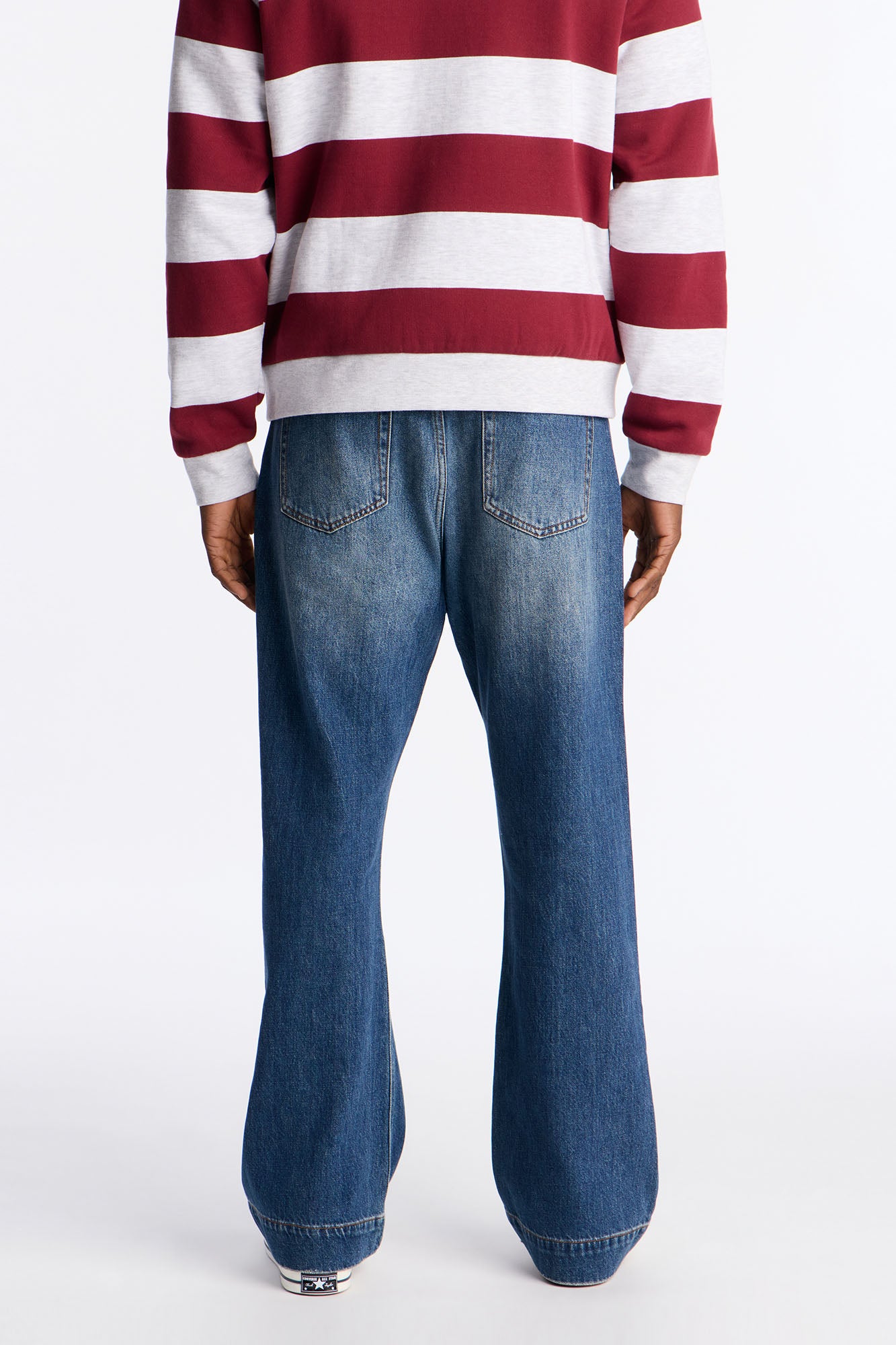 Straight Flare Leman Jean - Medium Blue Wash