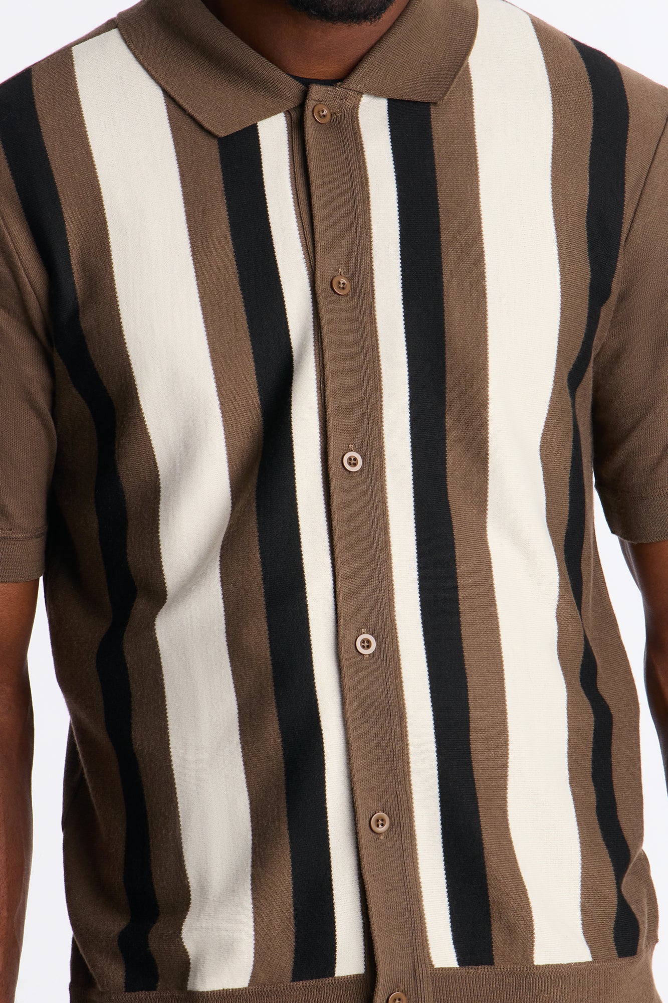 Sundown Lounge Button Up - Tan/Multi